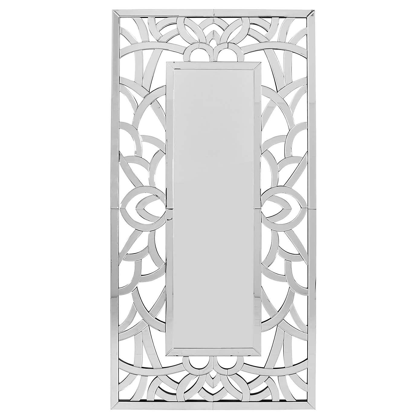 Surrey Detailed Rectangle Full Length Wall Mirror