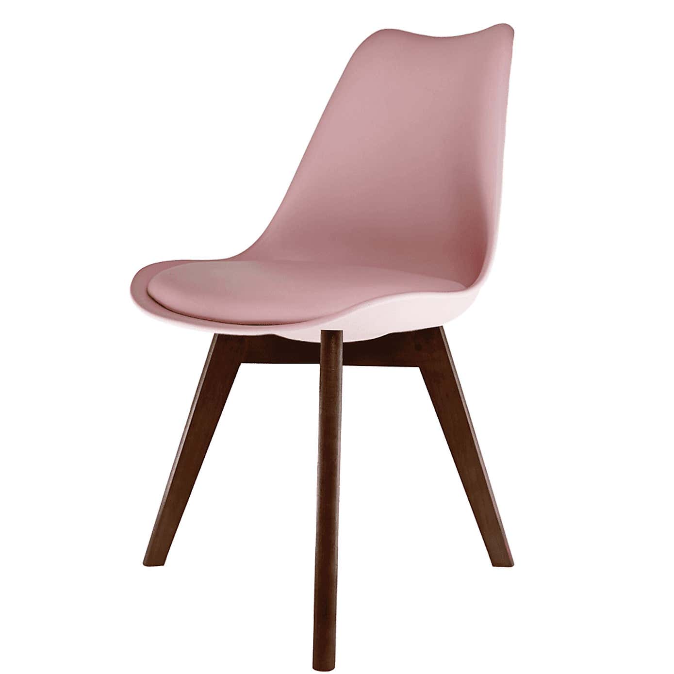 Fusion Living Soho Plastic Dining Chair with Squared Legs