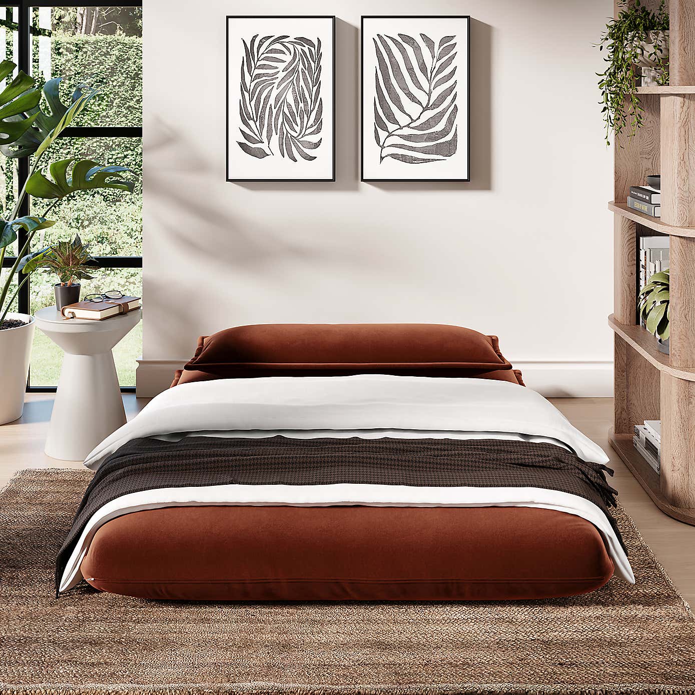 Jackson Velvet Small Double Sofa Bed