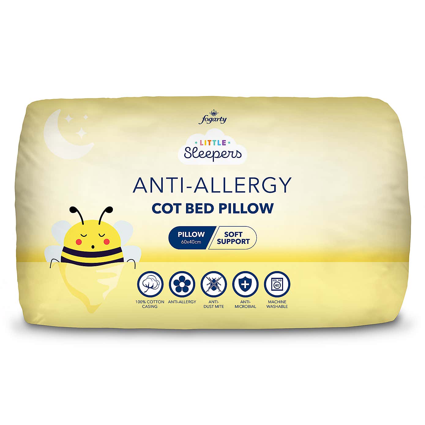 Fogarty Little Sleepers Anti Allergy Cot Bed Pillow