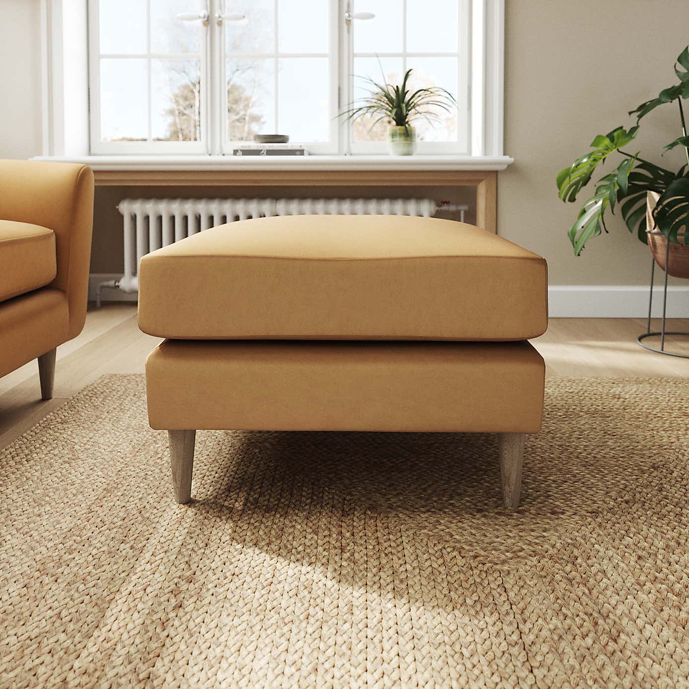 Sven Opulent Velvet Footstool