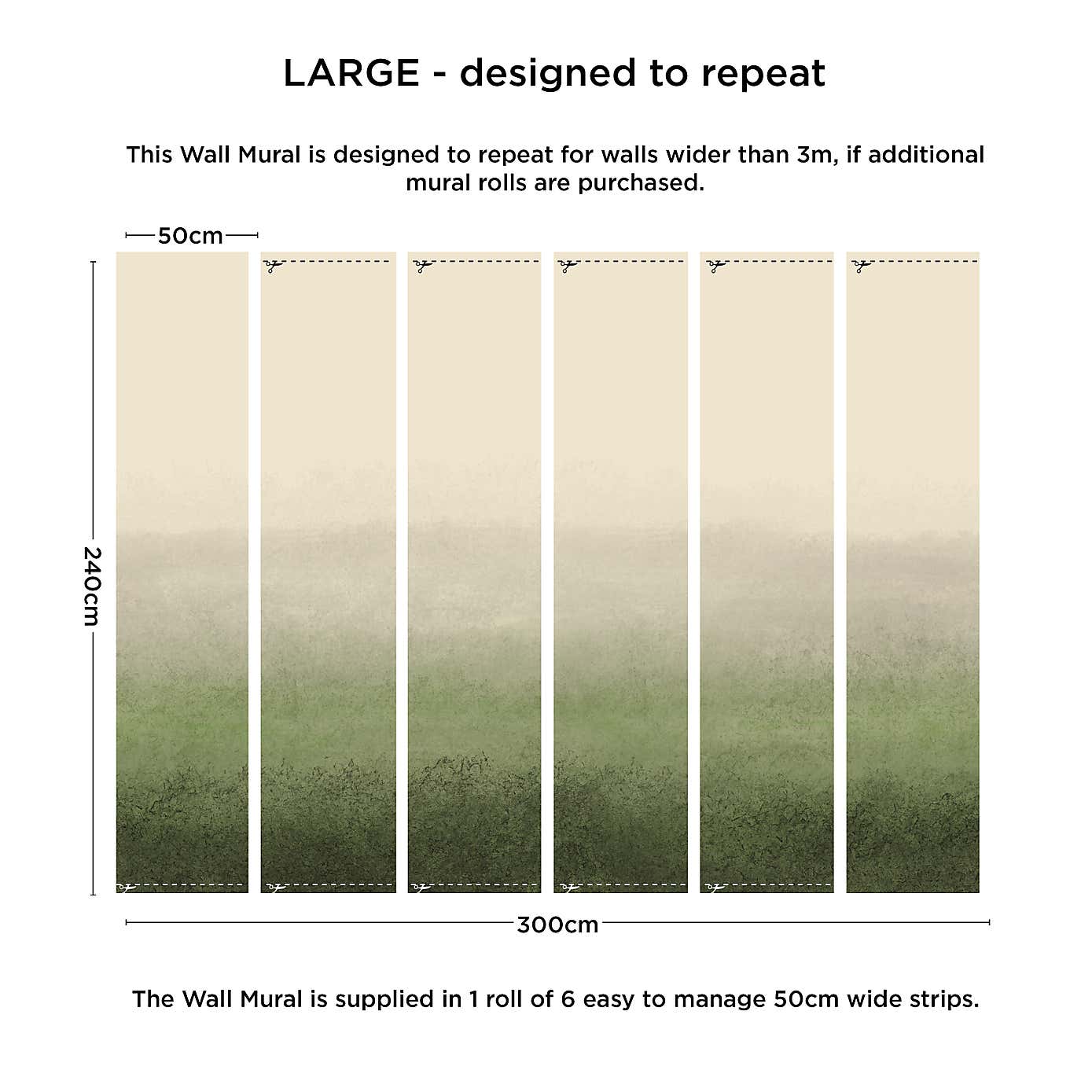 Ombre Texture Wall Mural