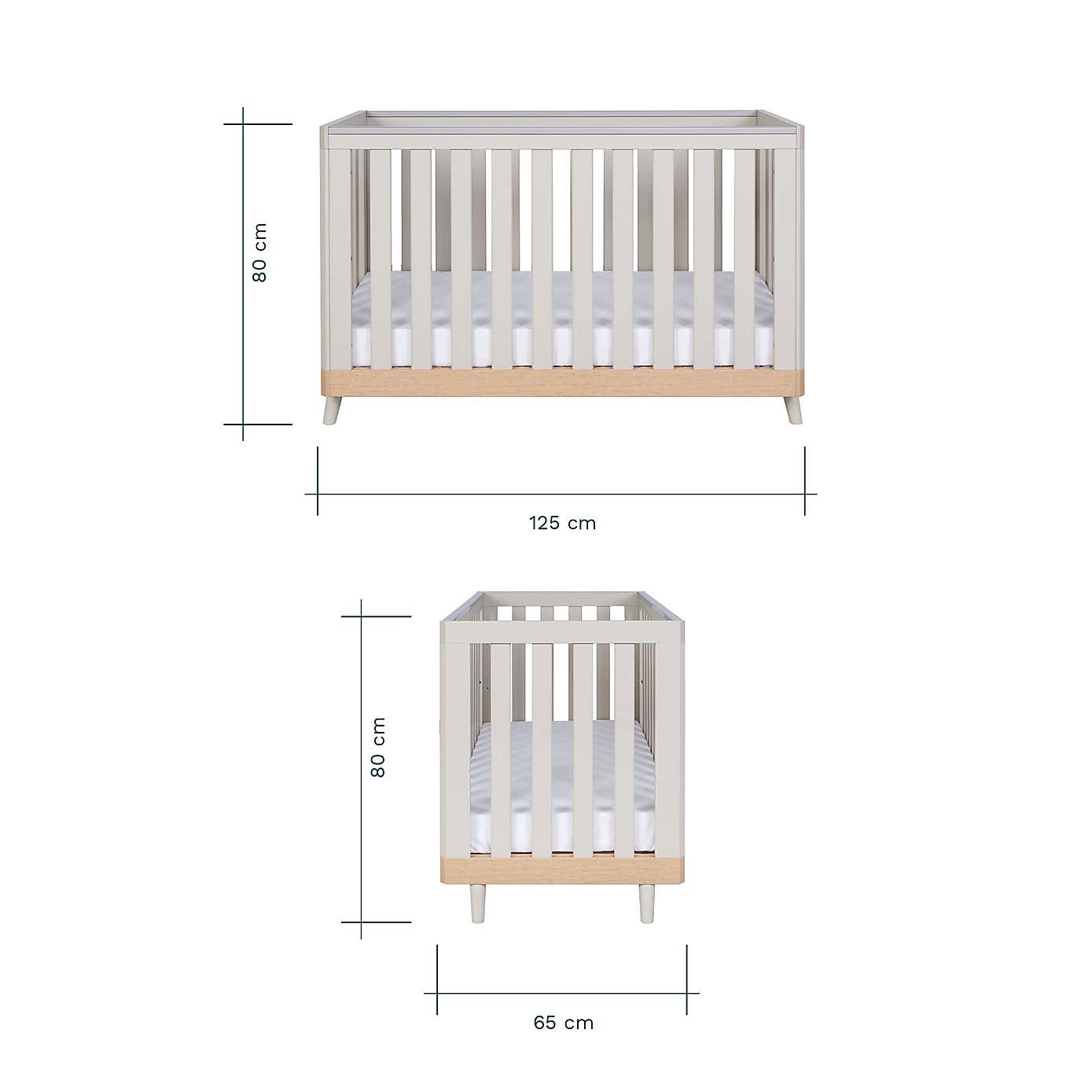 Tutti Bambini Hygge Mini 2 Piece Nursery Furniture Set