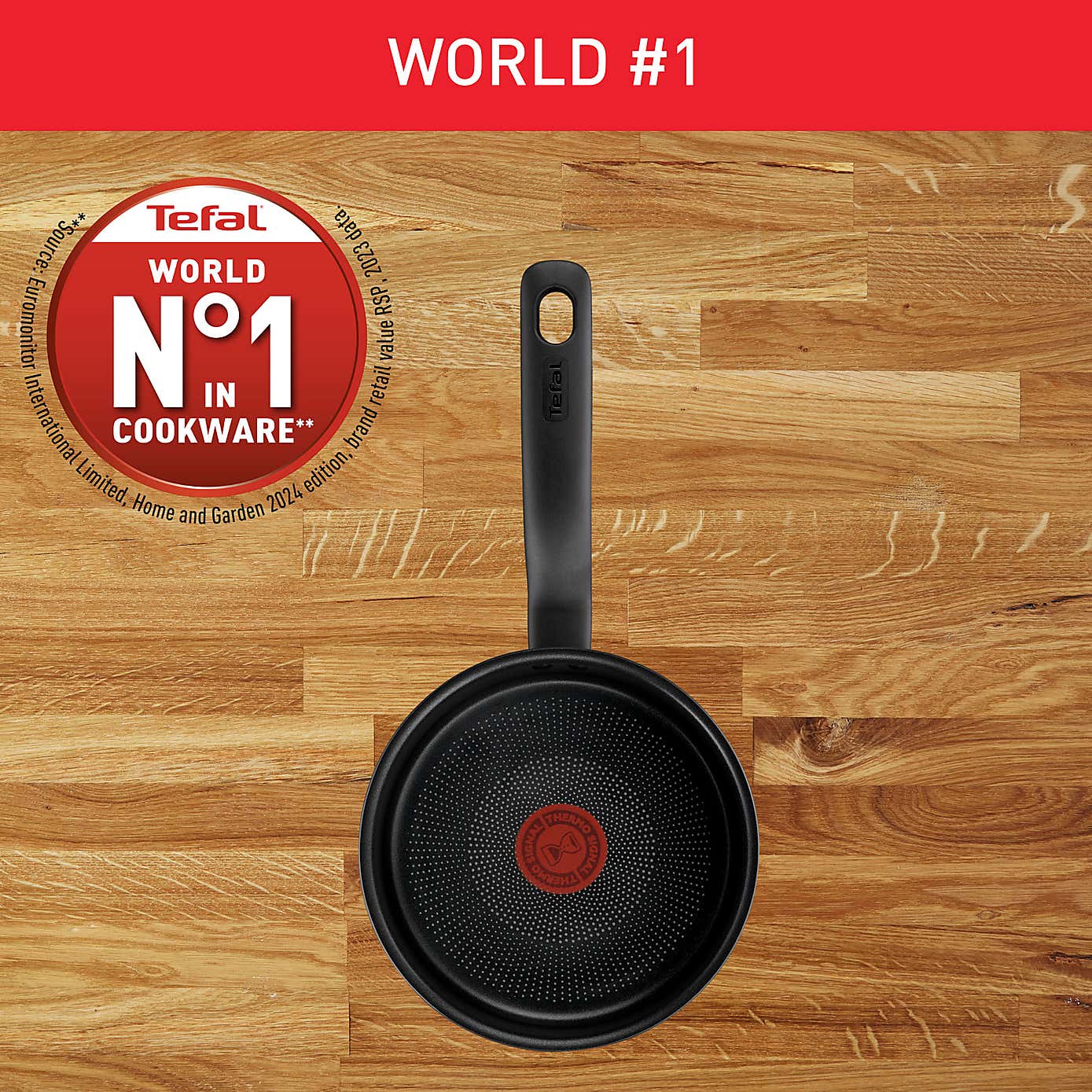 Tefal Titanium Ultra Non-Stick Aluminium Saucepan, 18cm