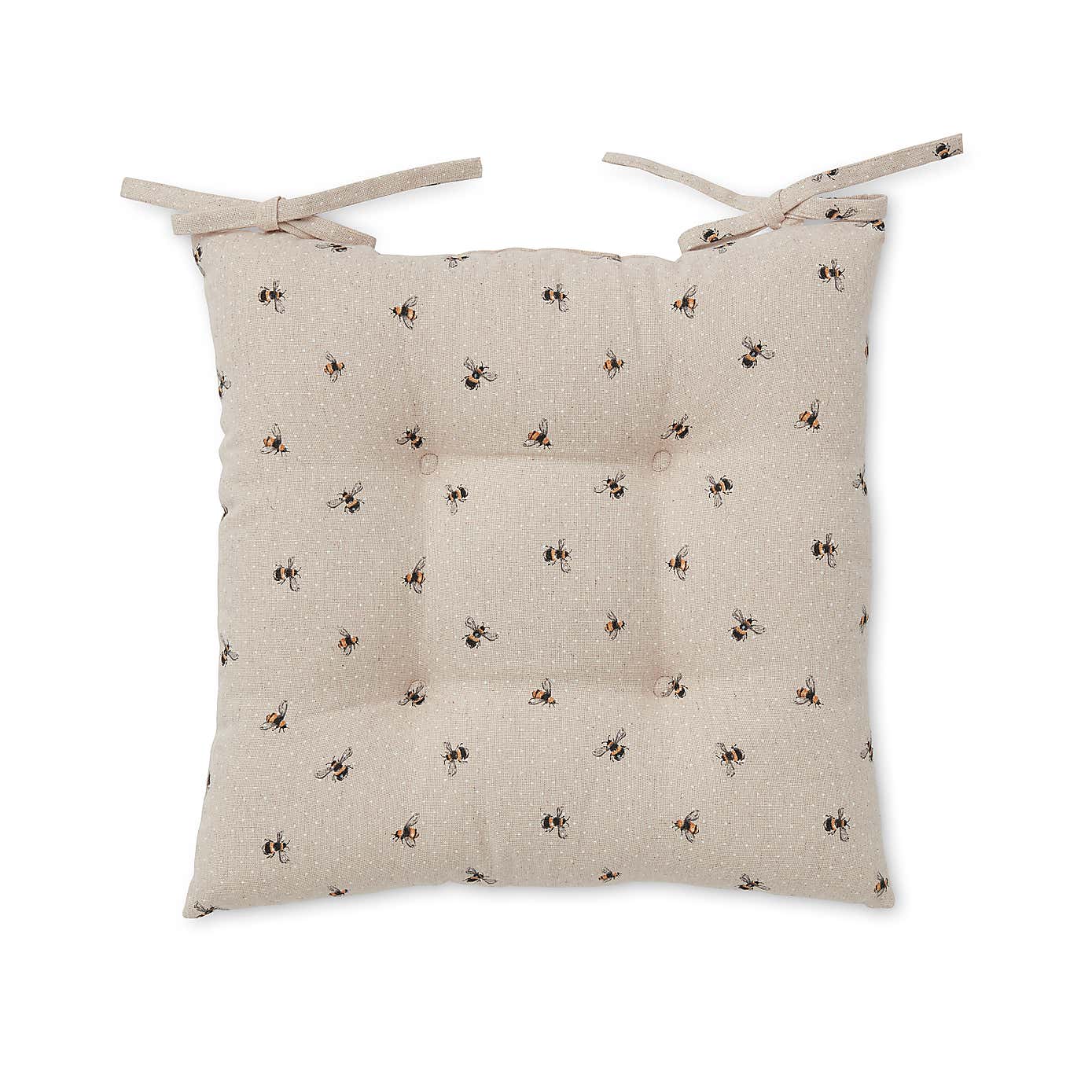 Bees Water Resistant Seat Pad Set Of 2