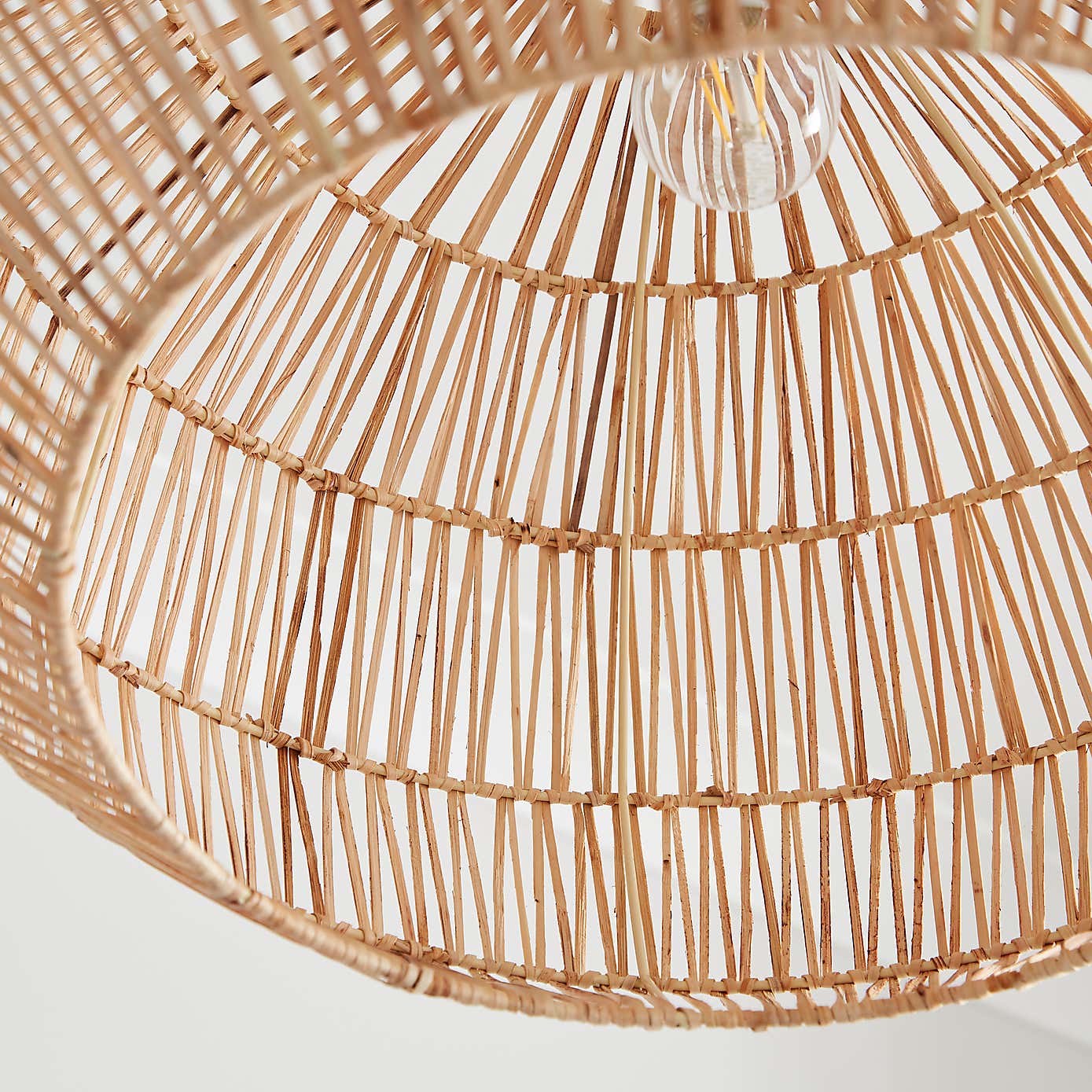Wicker Woven Easy Fit Pendant Shade