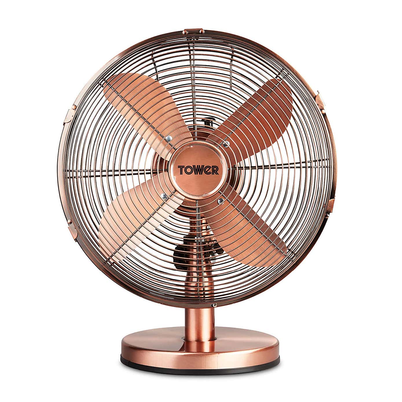 Tower Metal 12" Copper Desk Fan