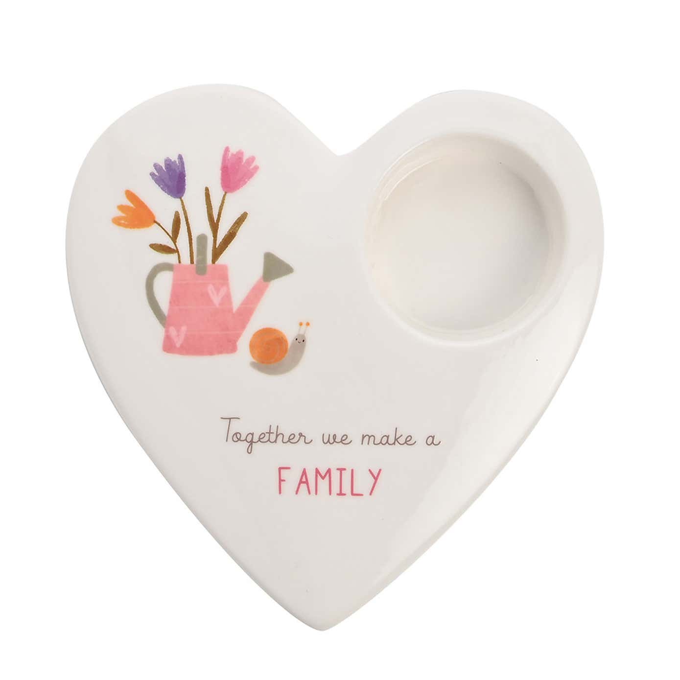 Family Ceramic Tealight Holder
