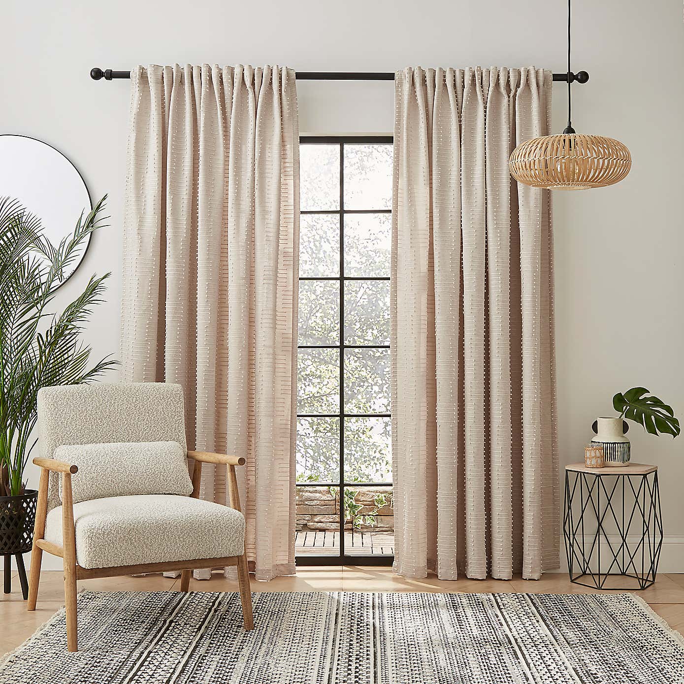 Brixton Unlined Slot Top Curtains