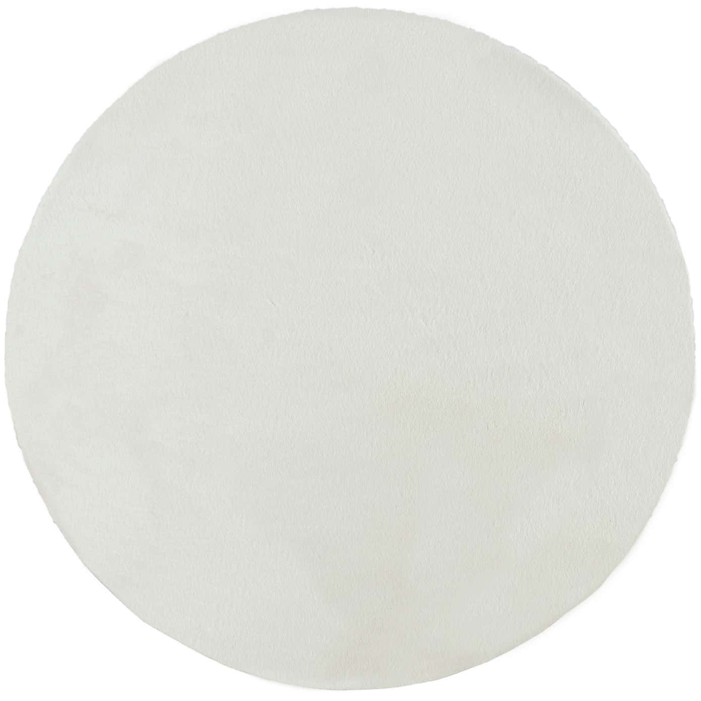 Supersoft Grey Circle Rug