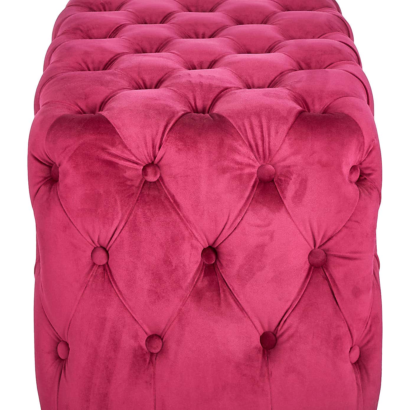 Seraphina Velvet Buttoned Ottoman