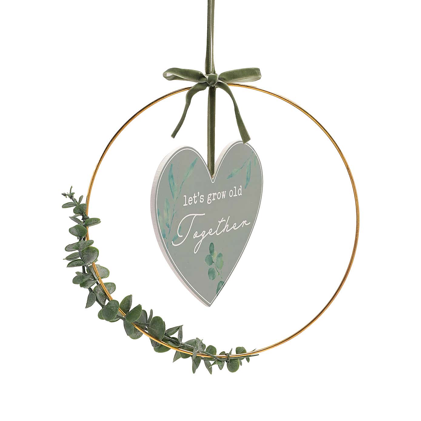 Love Story Grow Old Hoop Wreath