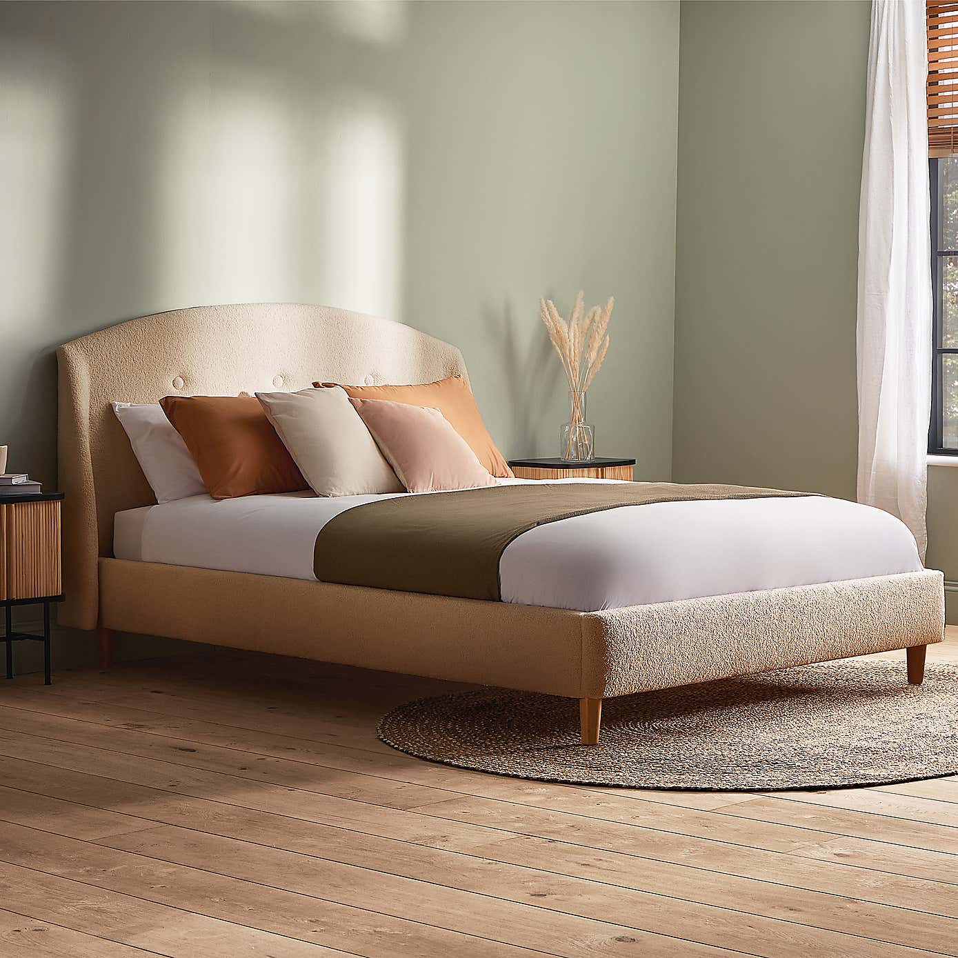 Silentnight Evana Bed Frame, Boucle