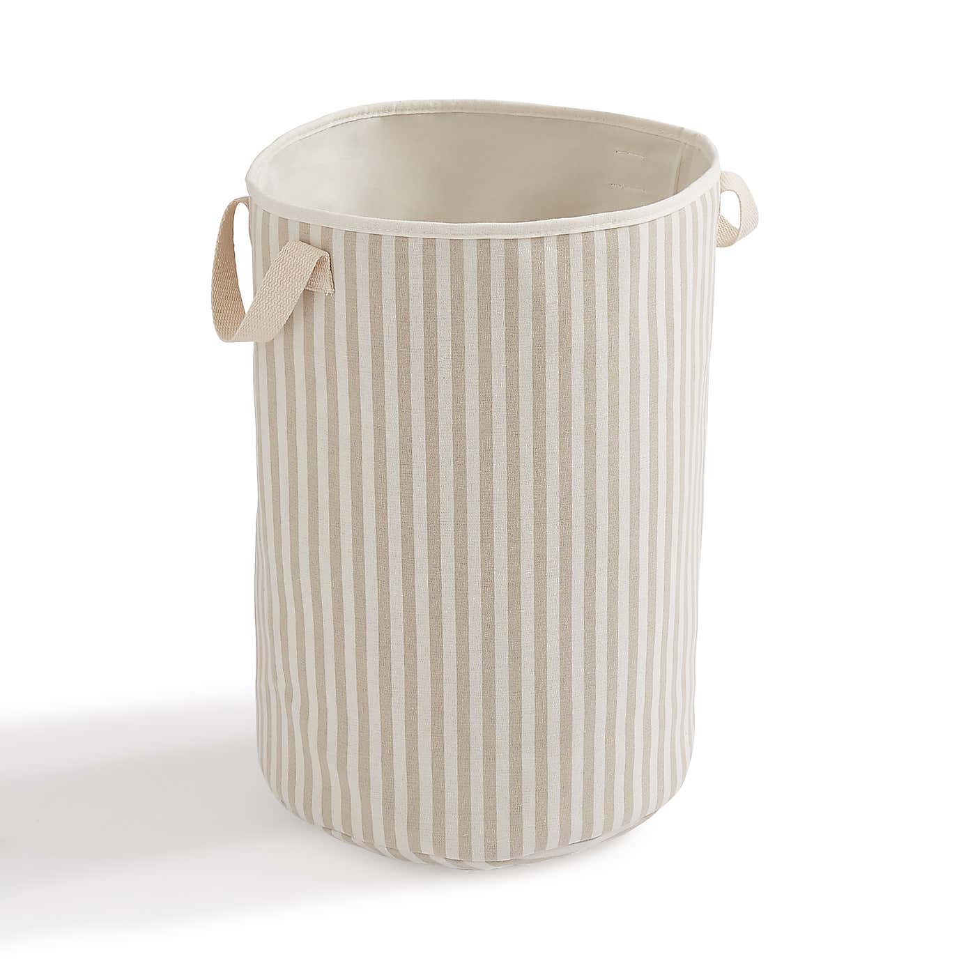 Kids Fabric Mushroom Stripe Toy Storage Bag