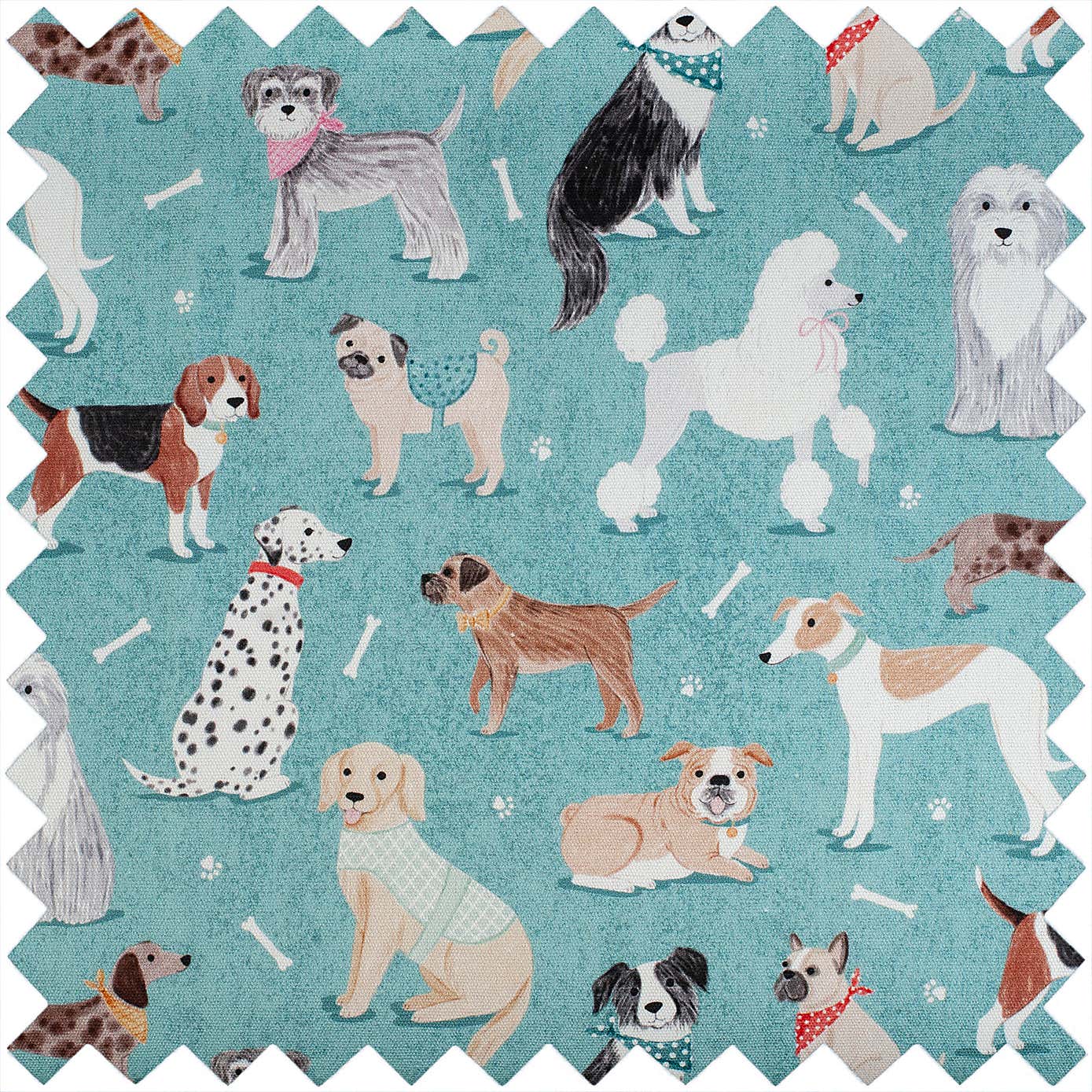 Blue Scotty Dogs Sewing Machine Bag