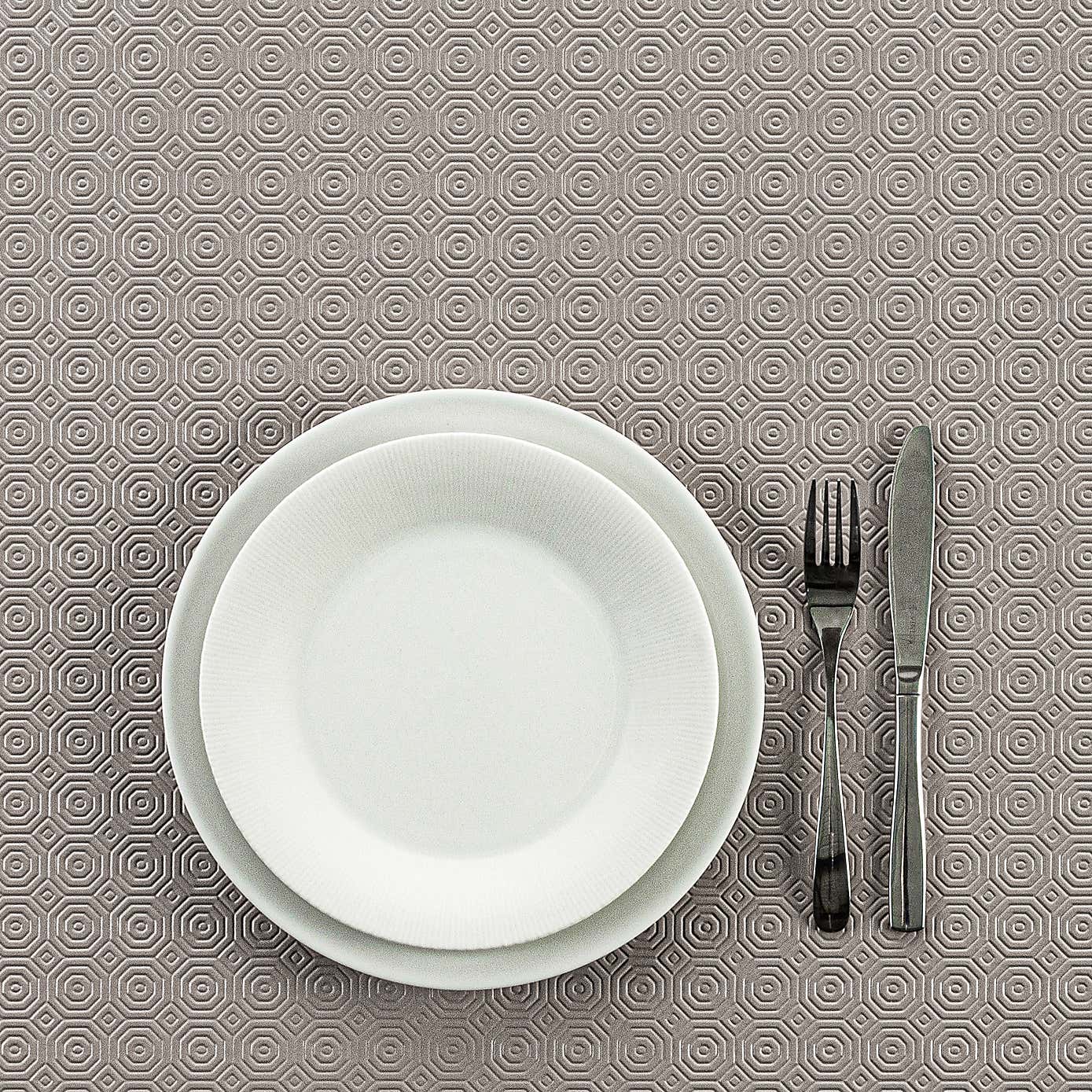 By The Metre Luxury Beige PVC Table Protector