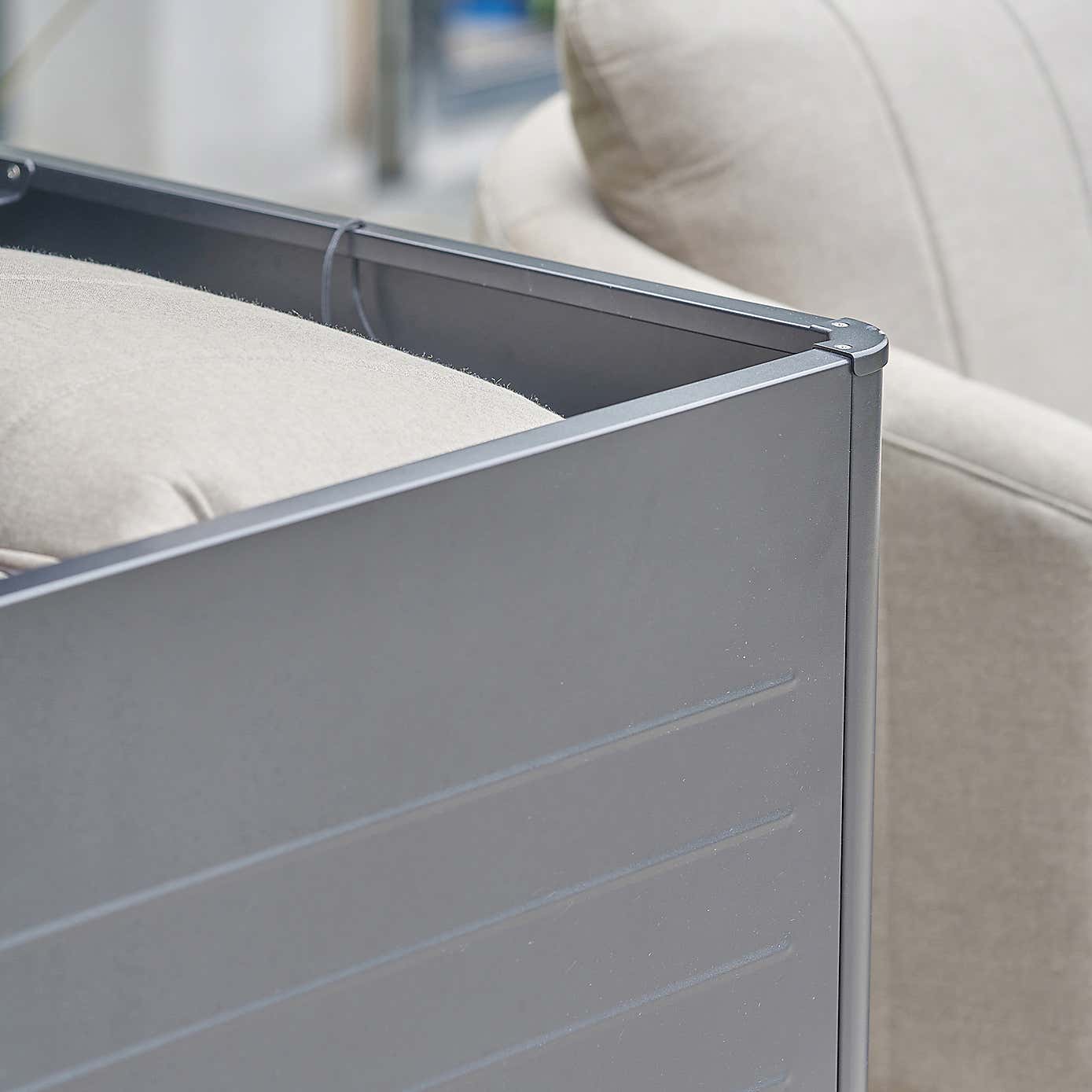 Pacific Lifestyle Rhode Island Large Galvanised Steel Cushion Box