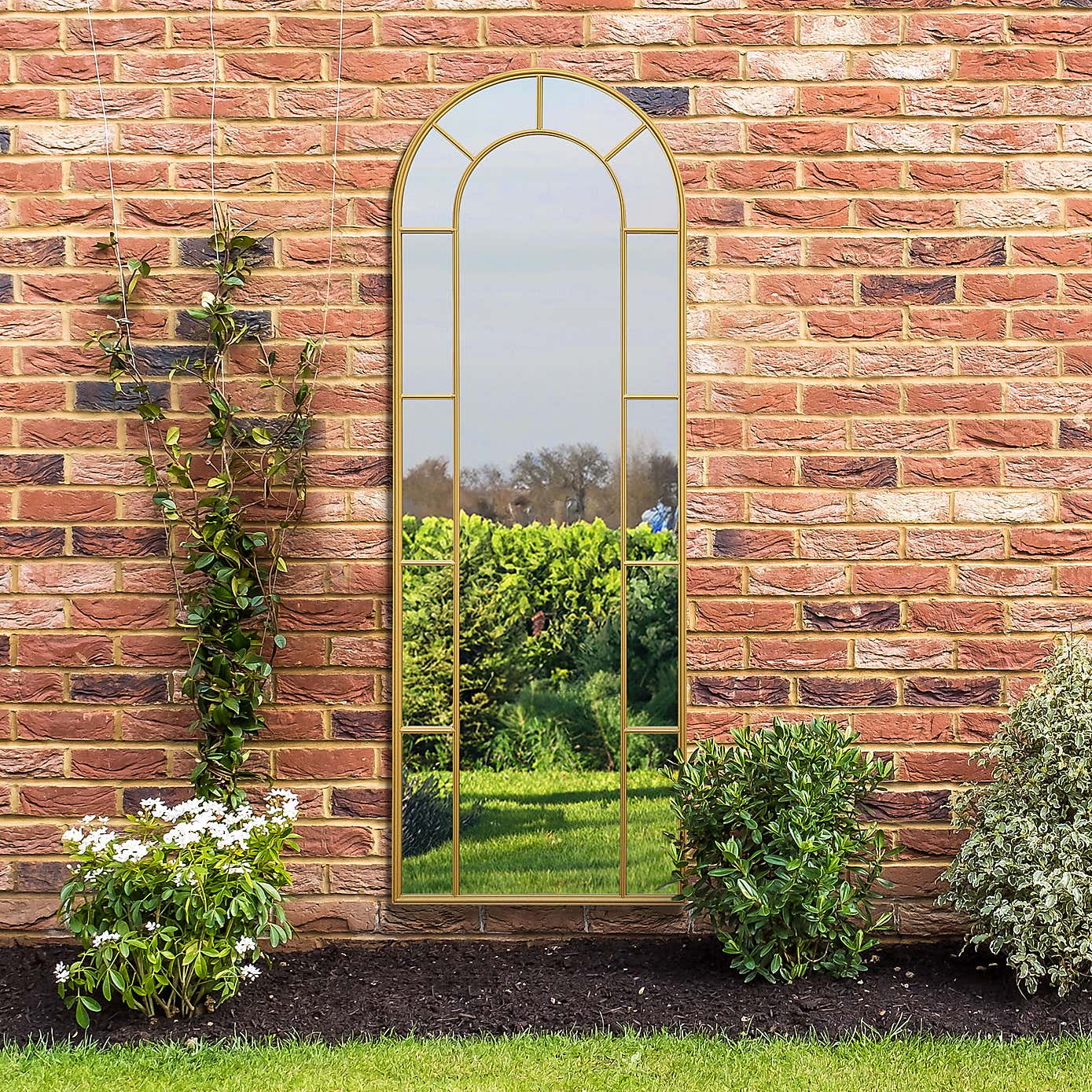 Arcus Denestra Arched Indoor Outdoor Full Length Wall Mirror