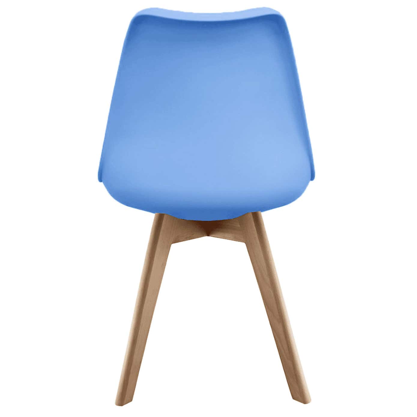 Fusion Living Soho Plastic Dining Chair with Squared Legs