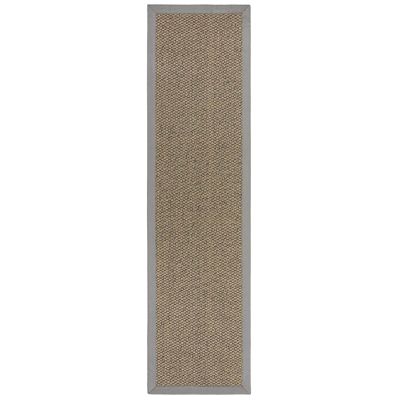 Sisal Look Washable Border Stair Runner