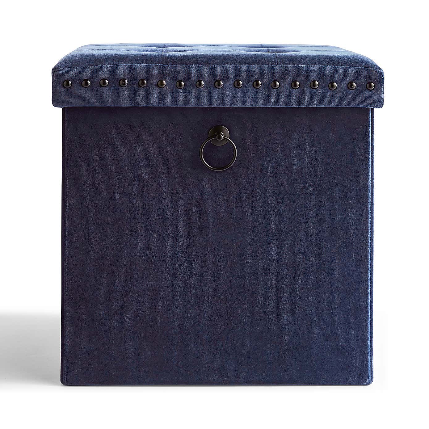 Velvet Cube Ottoman