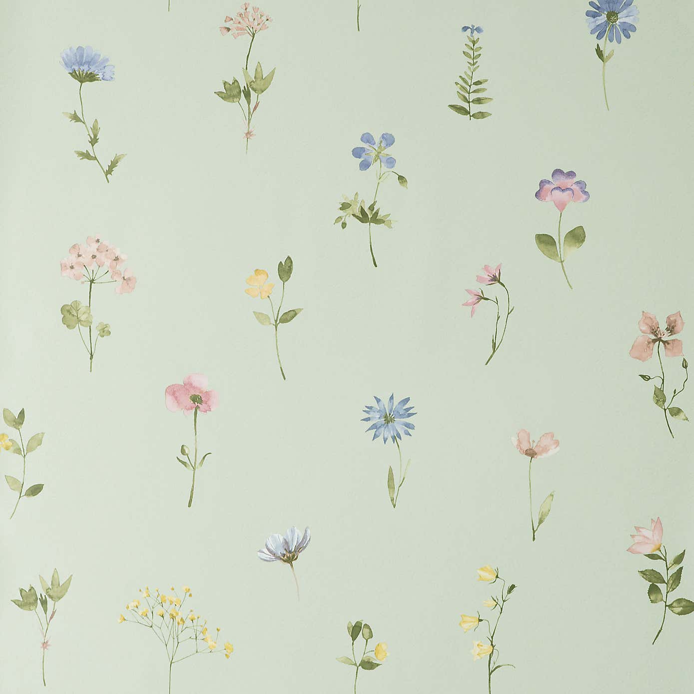 Pressed Flowers Wallpaper