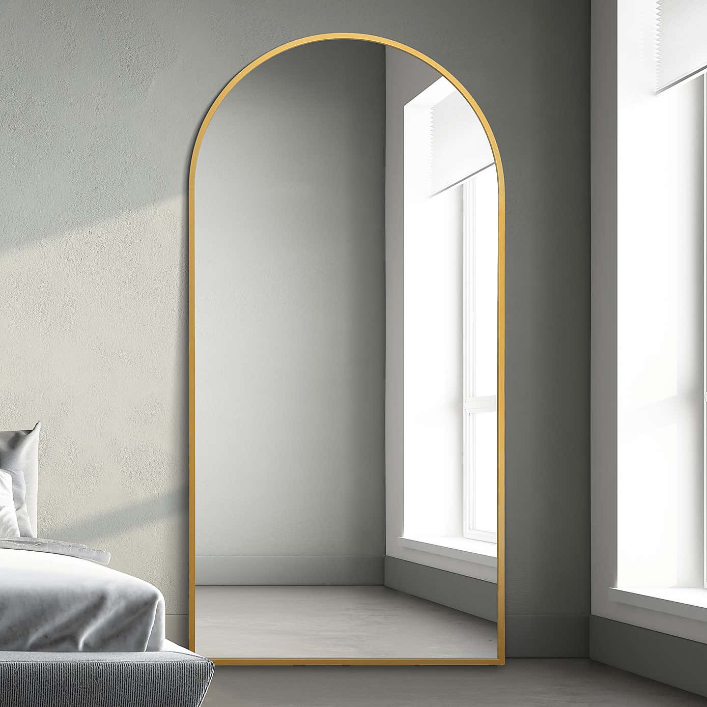 Arcus Arched Indoor Outdoor Full Length Wall Mirror