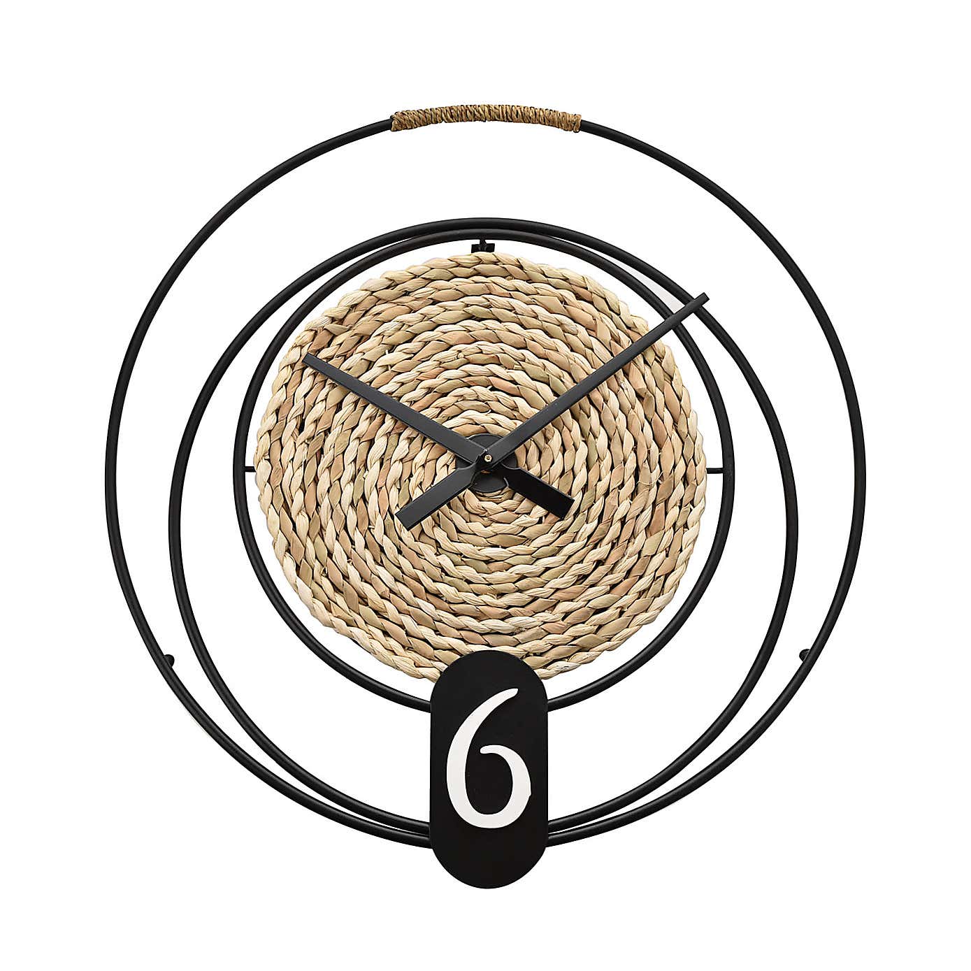 Hometime Rope Swirl Wall Clock