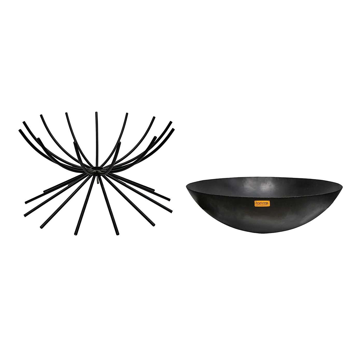 Ivyline Outdoor Metal Dakota Fire Pit