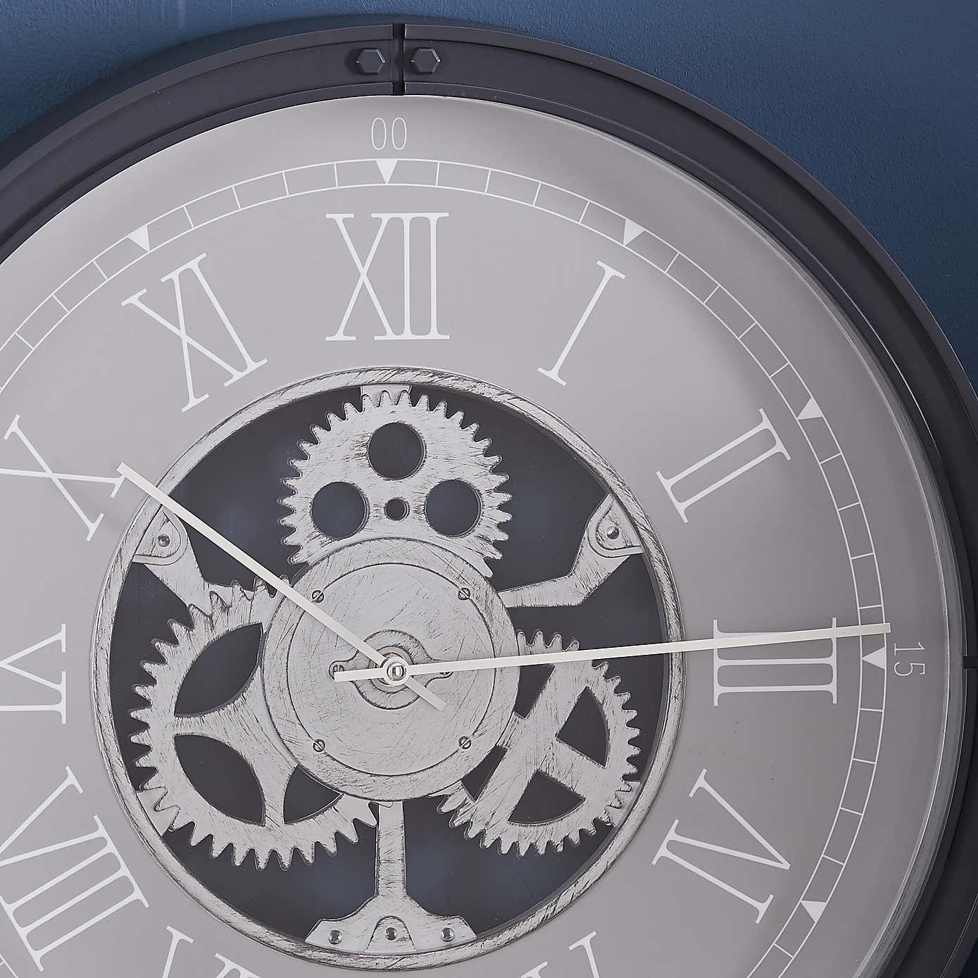 Mechanism 51cm Wall Clock Grey
