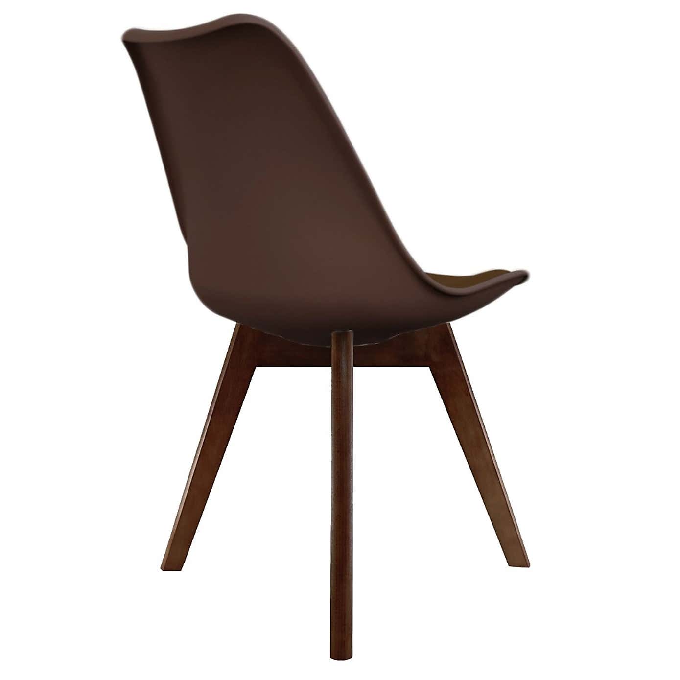 Fusion Living Soho Plastic Dining Chair with Squared Legs