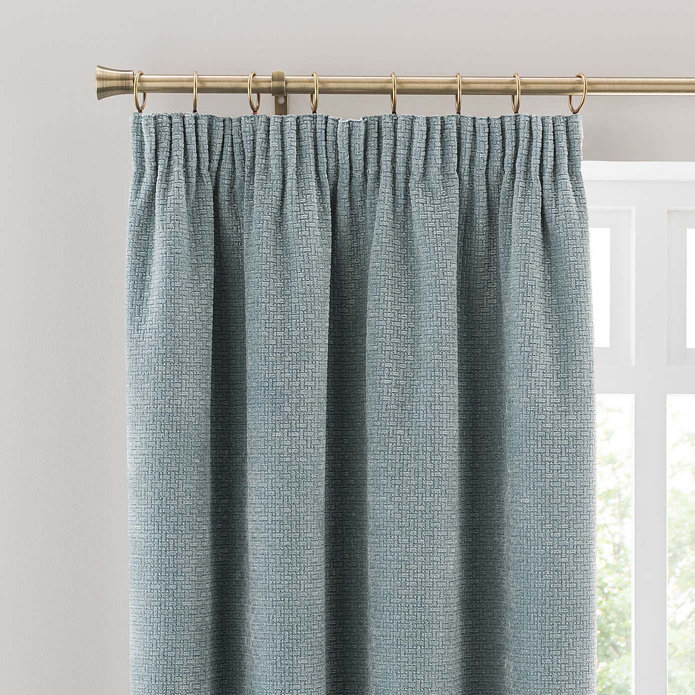 Alayna Chenille Pencil Pleat Curtains
