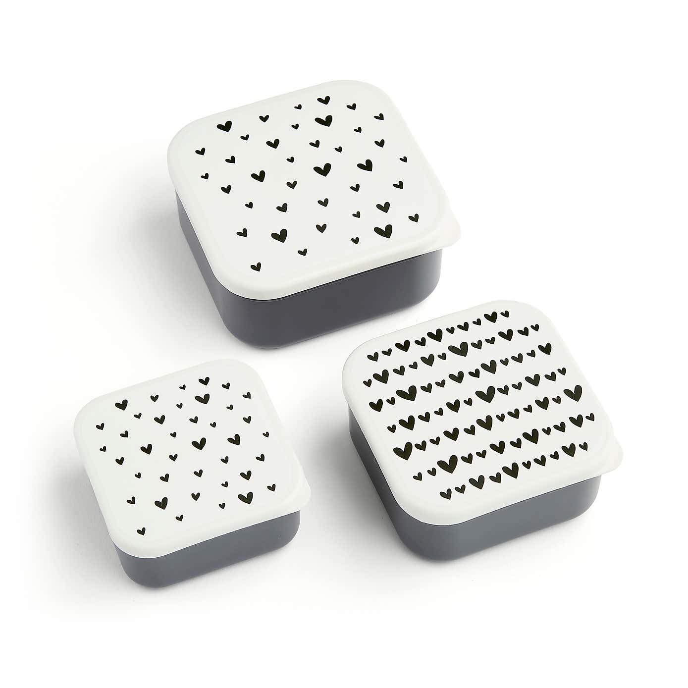 Hearts Snack Boxes Set of 3