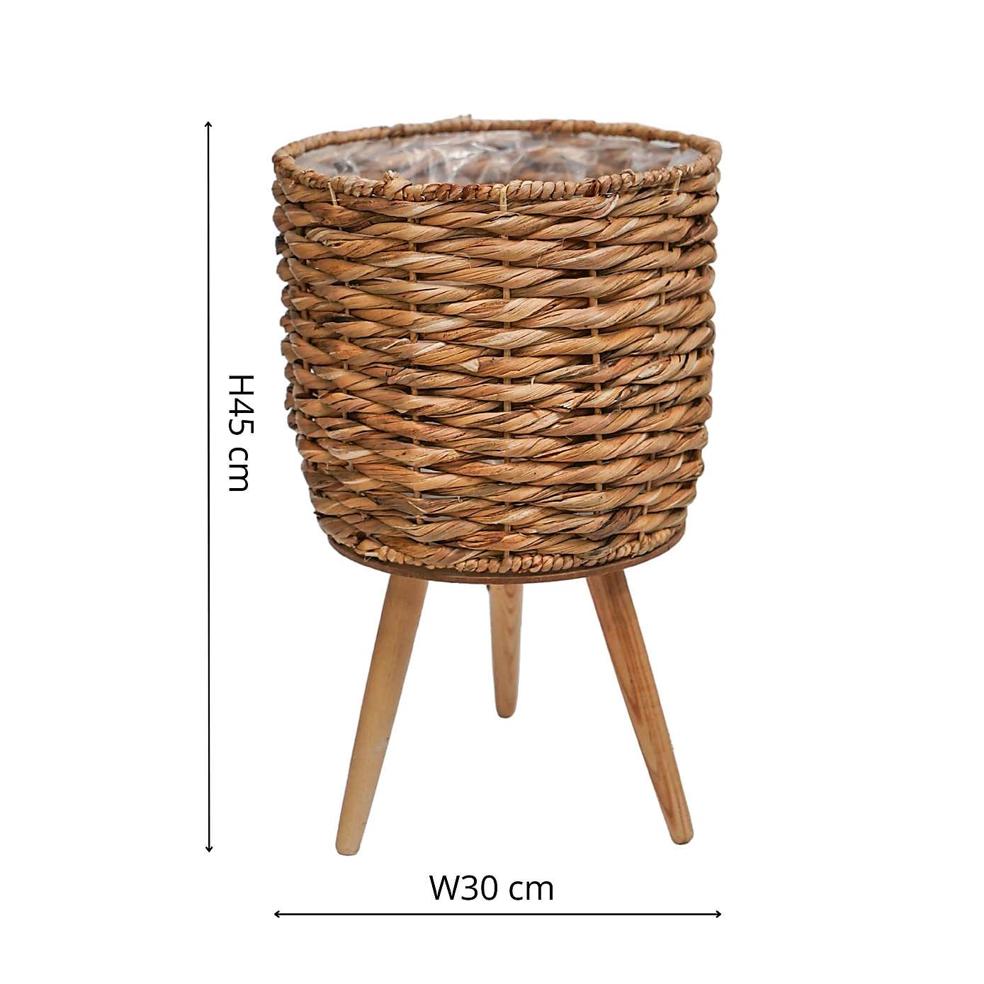 Water Hyacinth Line Basket Plant Pot