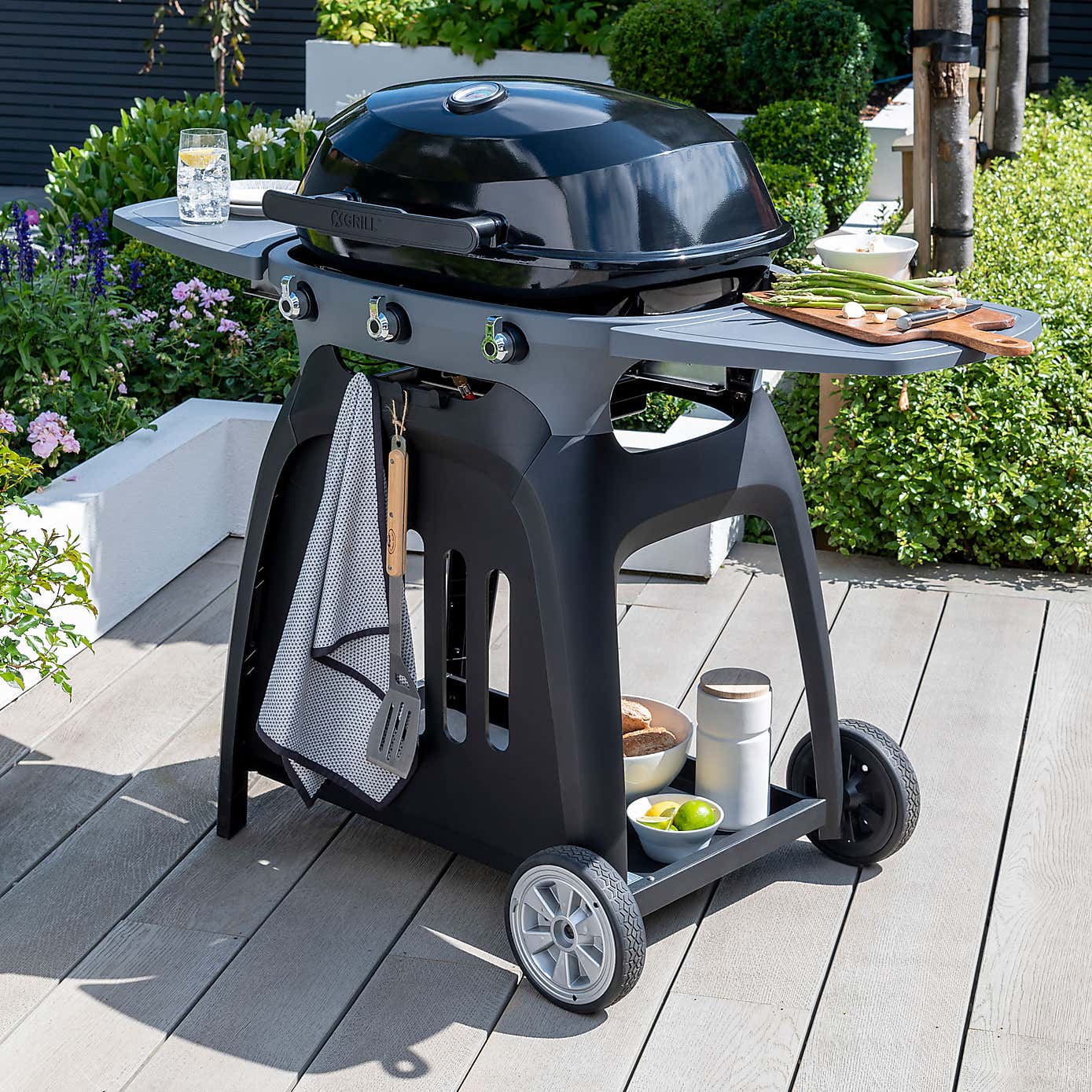 Norfolk Grills N-Grill Gass BBQ Grill, 3 Burner