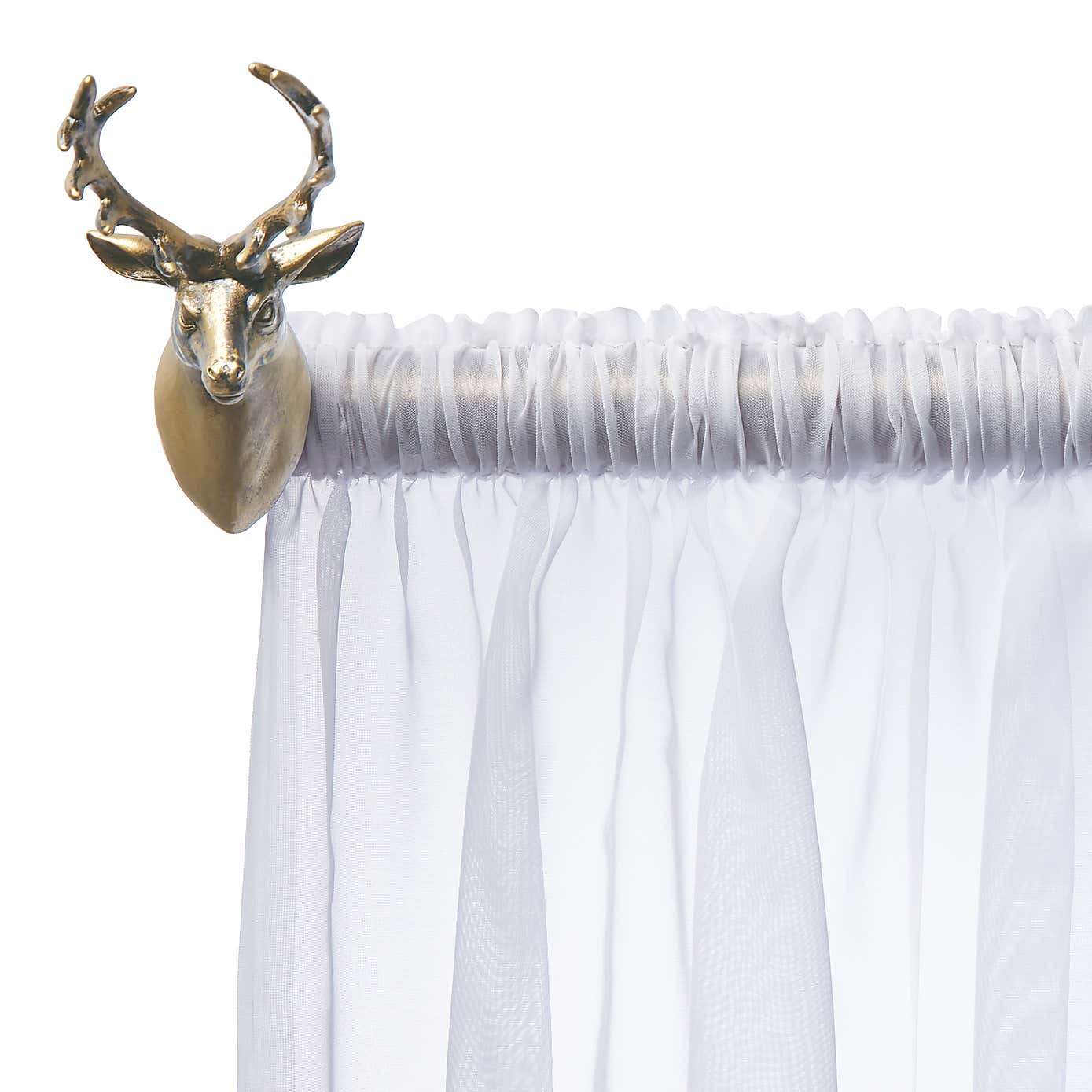 Mix and Match Pair of Stag Finials Dia. 25/28mm