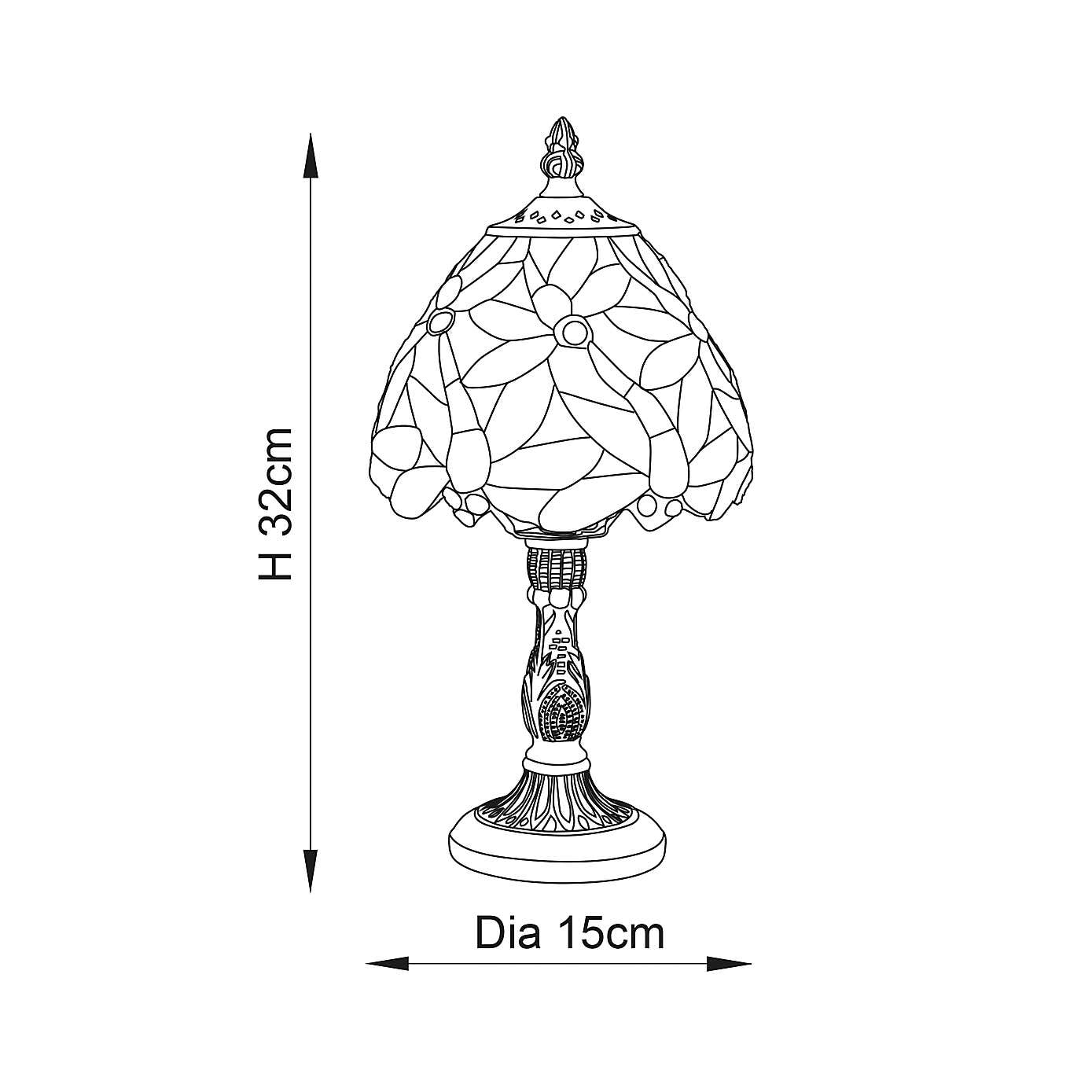 Vogue Lighting Coral Traditional Table Lamp