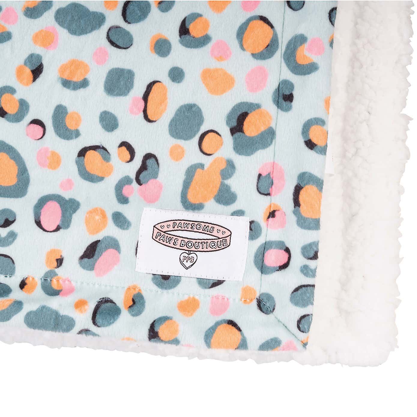 Blue Leopard Dog Blanket