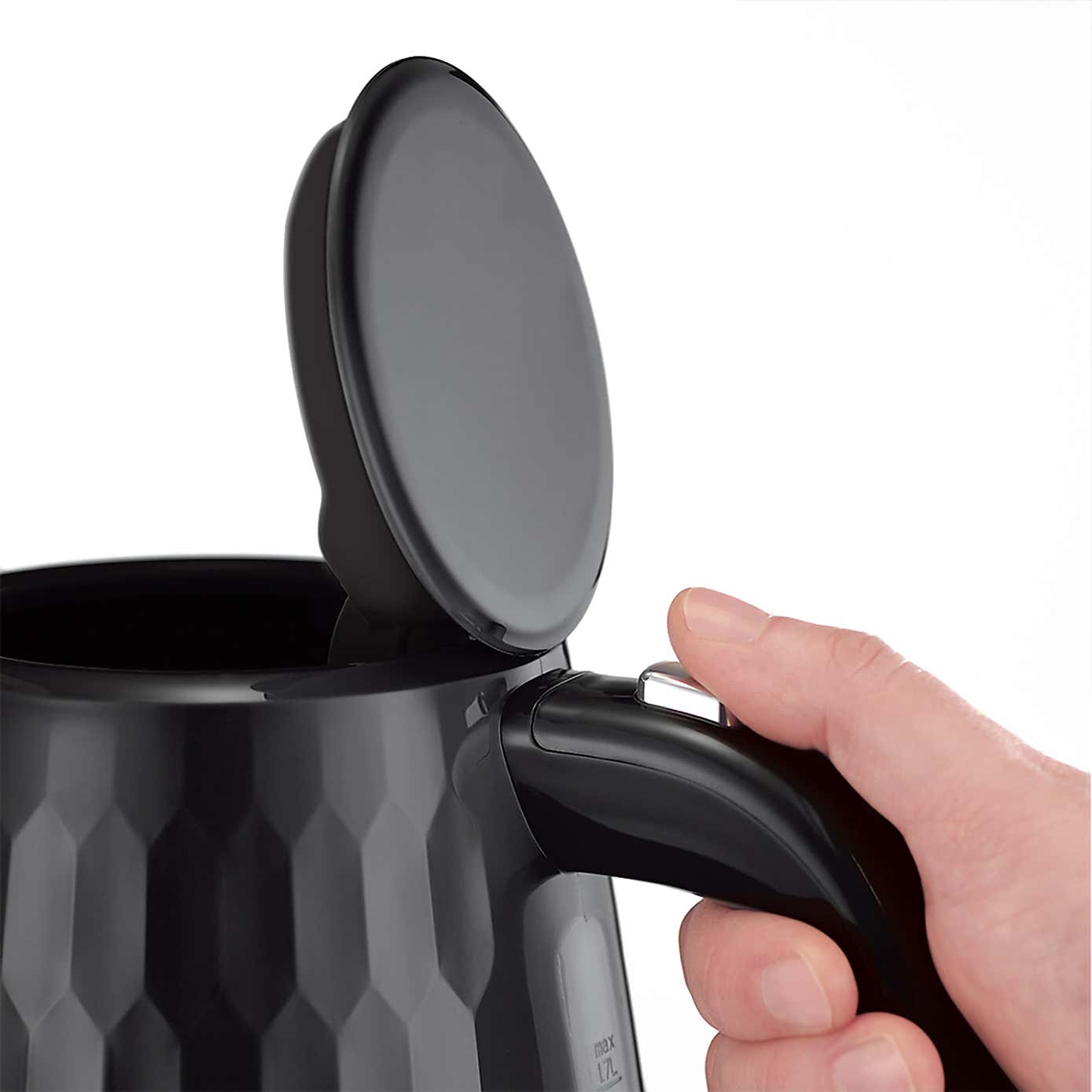 Russell Hobbs Black Honeycomb Kettle and Toaster Set
