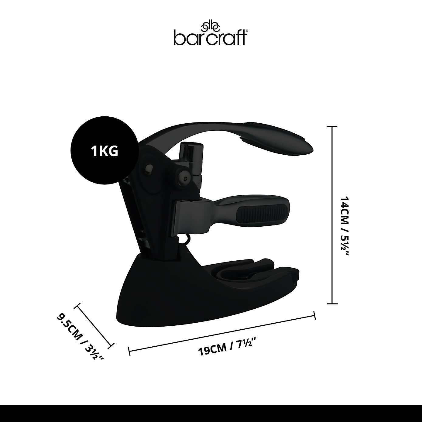 BarCraft Lever-Arm Corkscrew Set