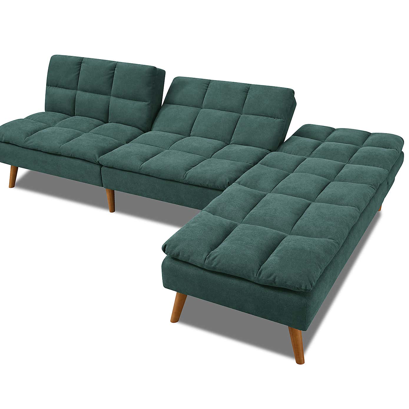 Cloud Fabric Corner Double Sofa Bed