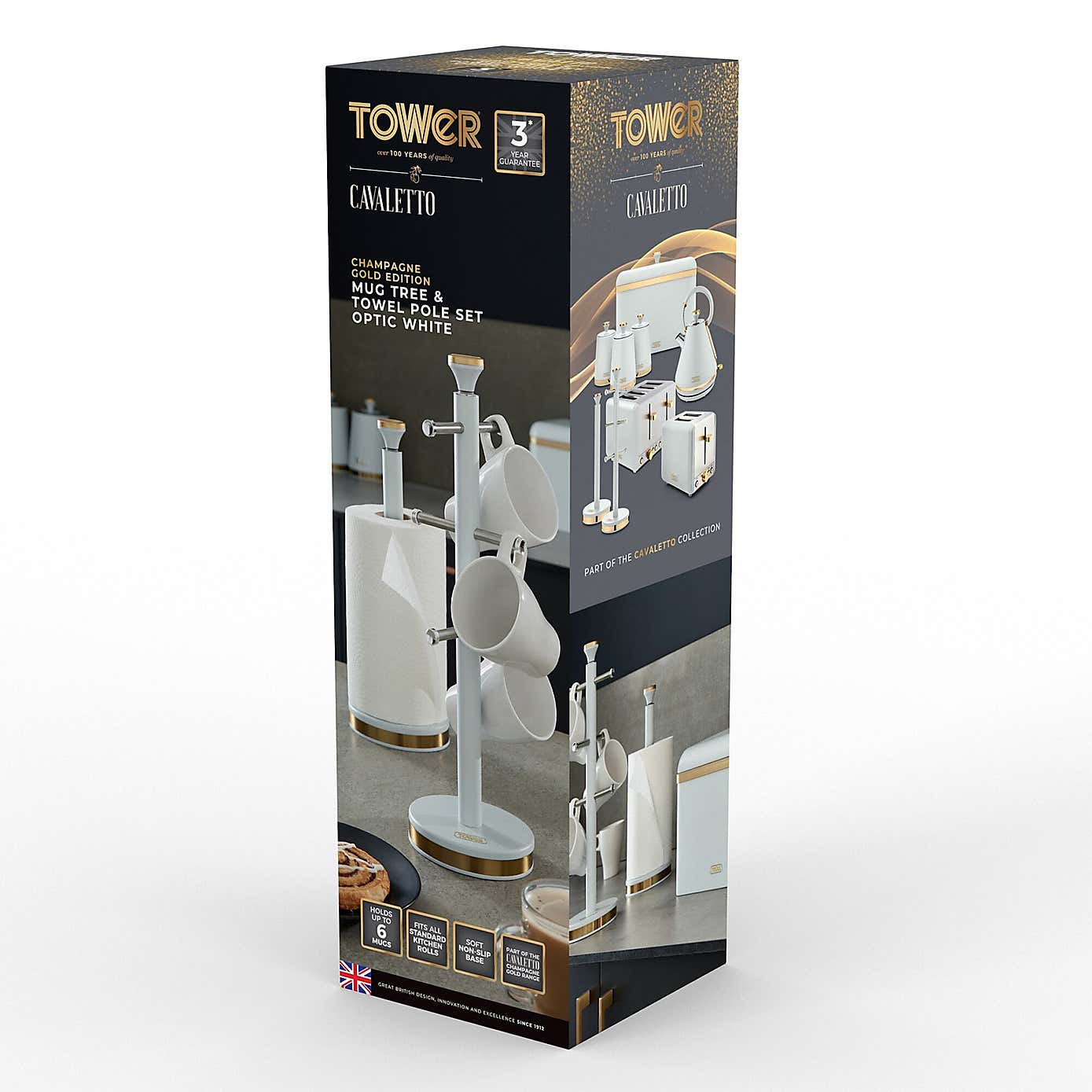 TOWER Cavaletto Mug Tree and Towel Holder