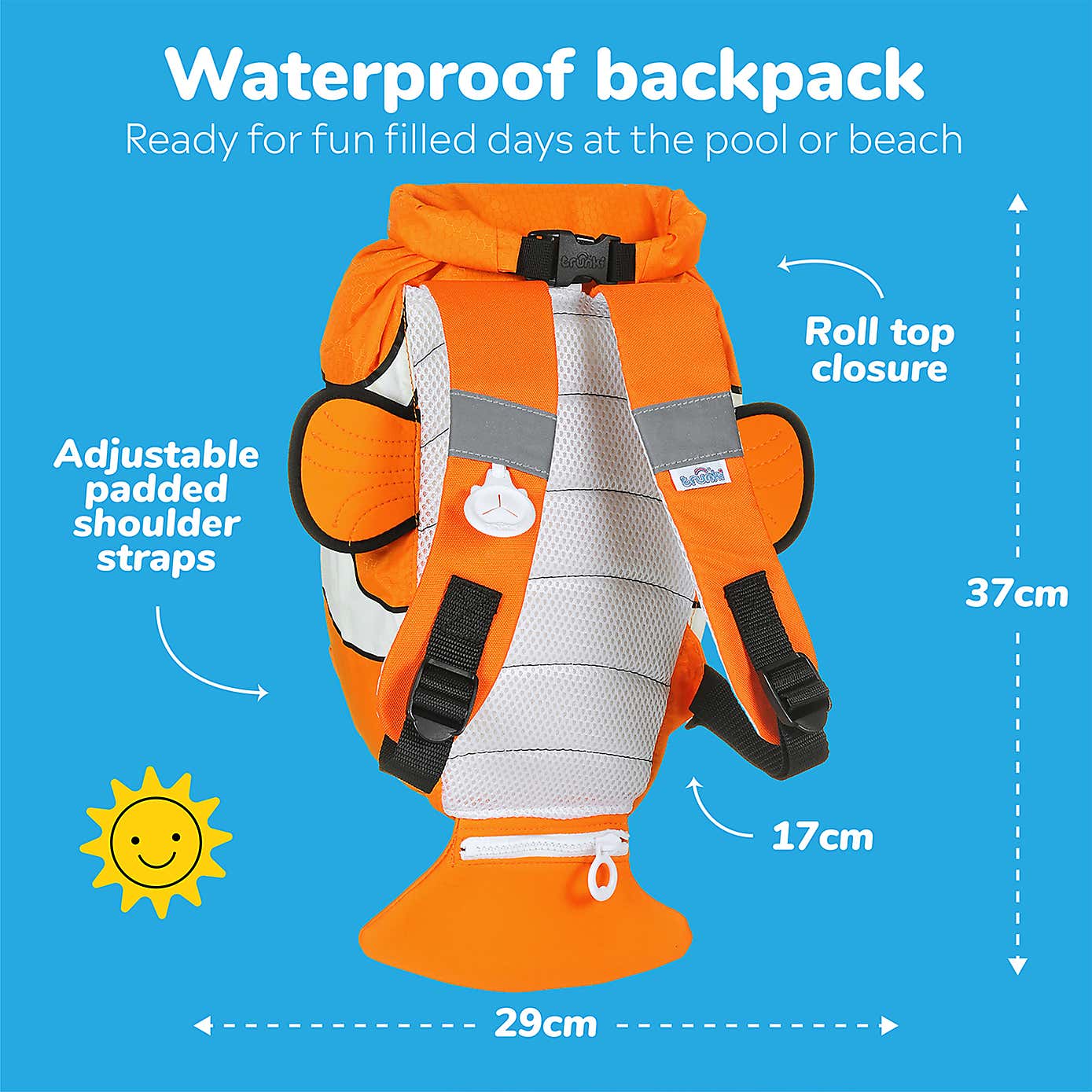 Trunki Paddlepak Chuckles Kids Water Resistant Backpack