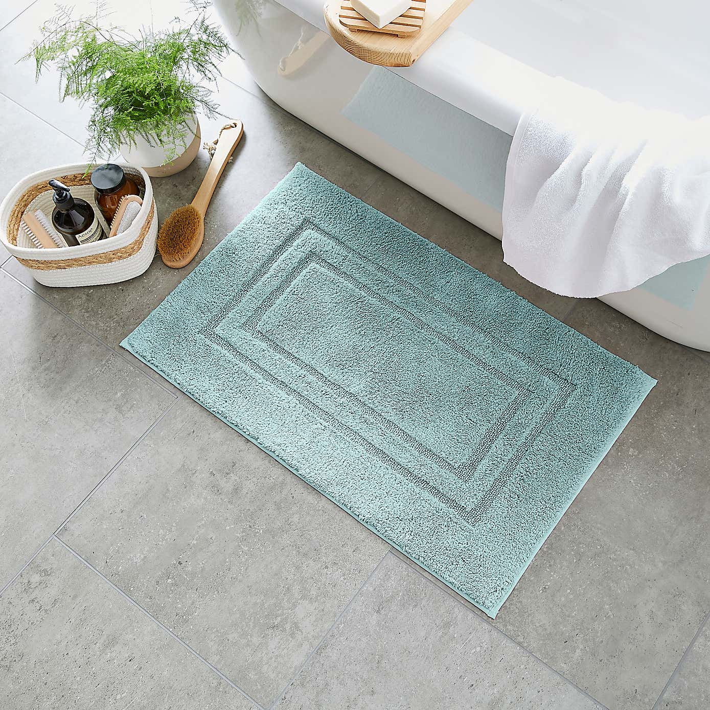 Luxury Cotton Bath Mat