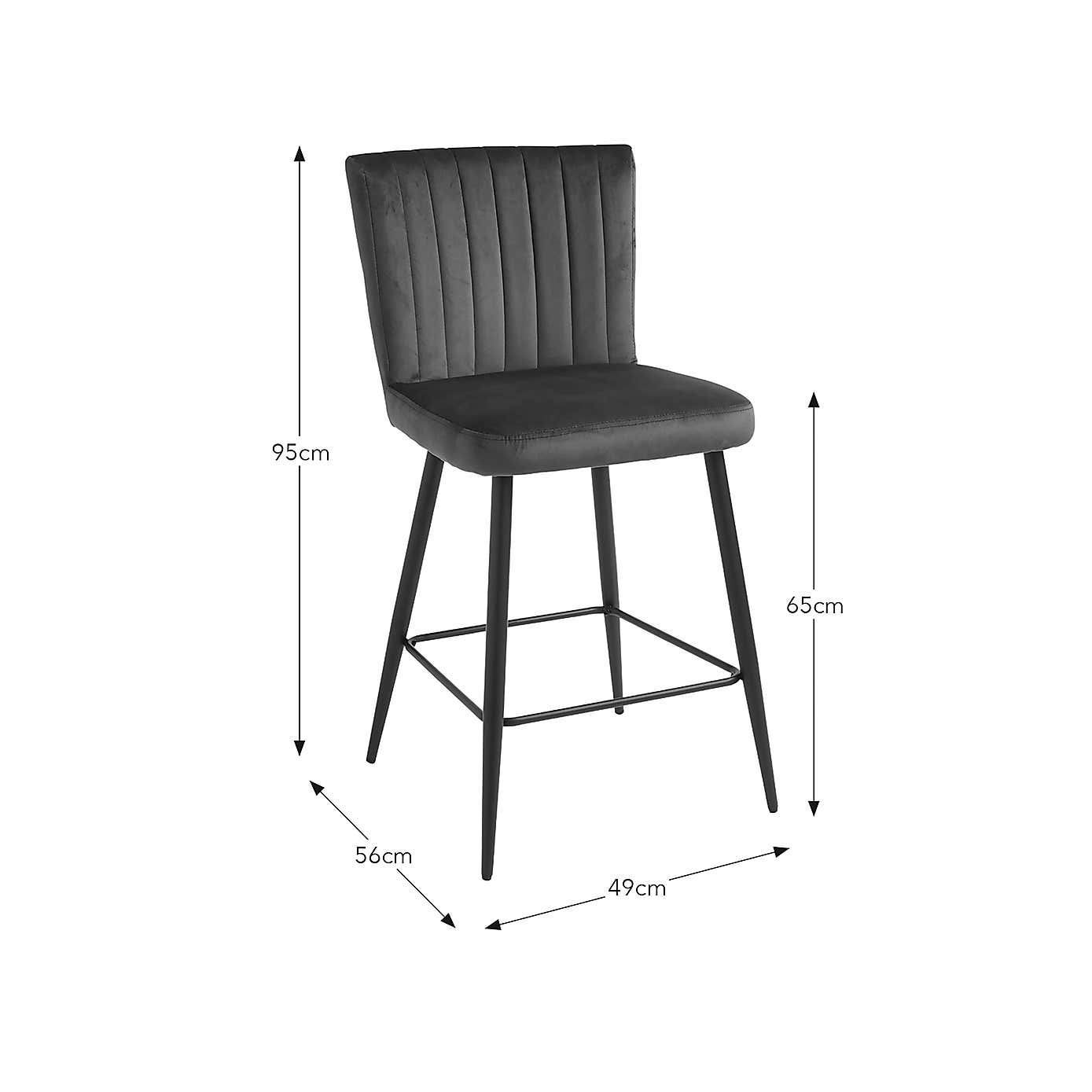 Taylor Velvet Bar Stool