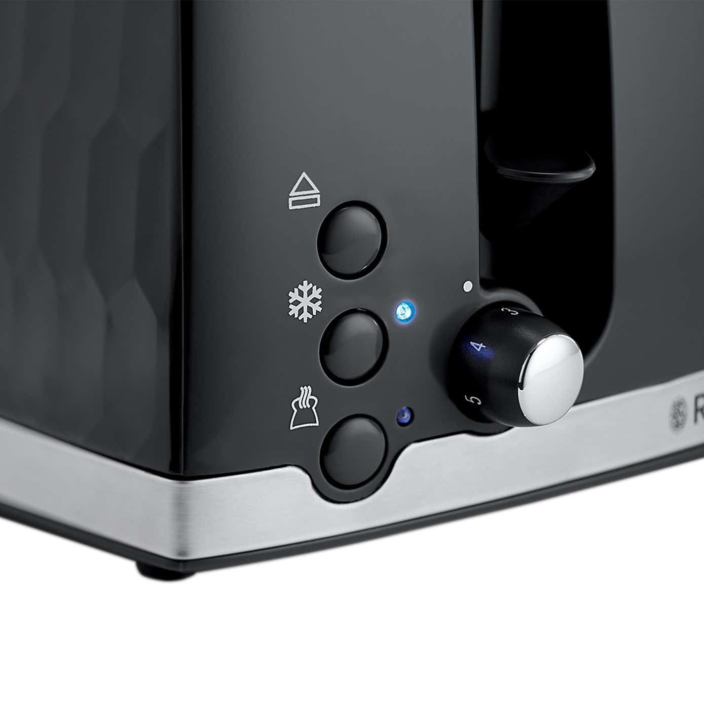 Russell Hobbs Honeycomb 4 Slice Toaster Black