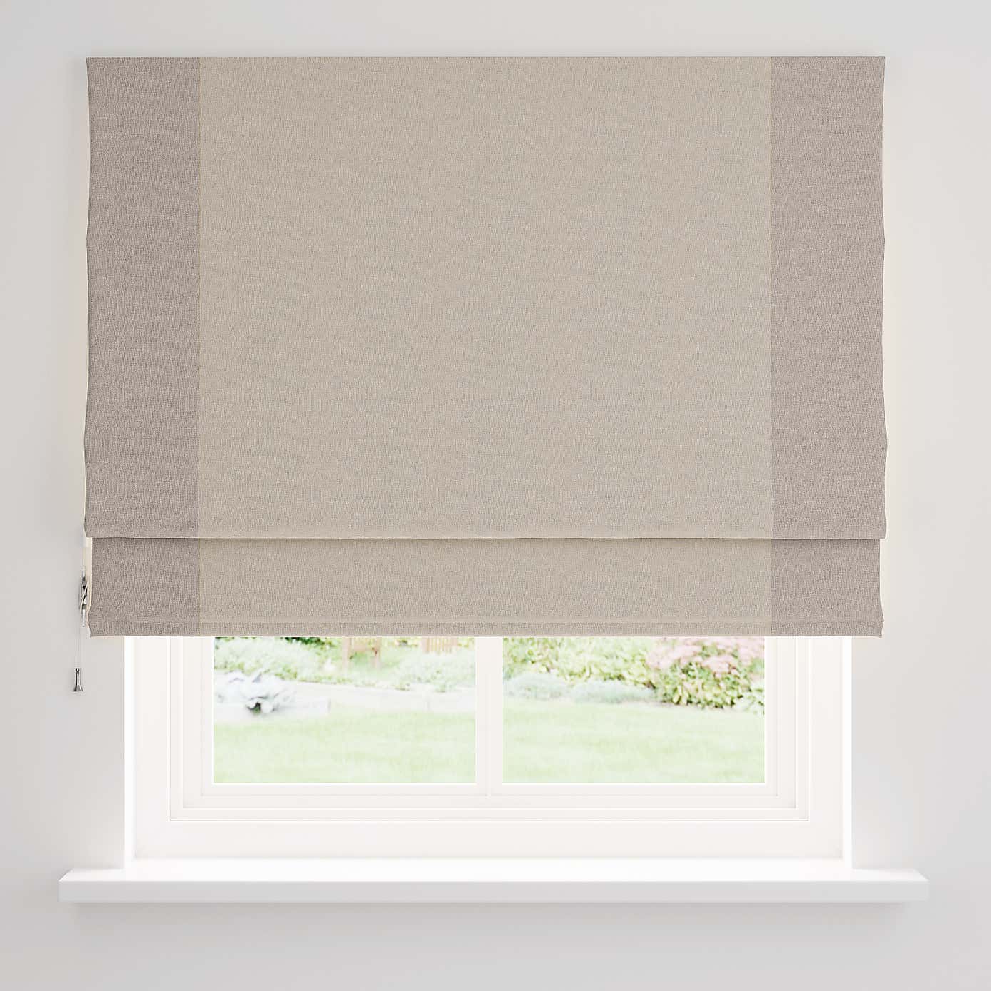 Luna Bordered Blackout Roman Blind