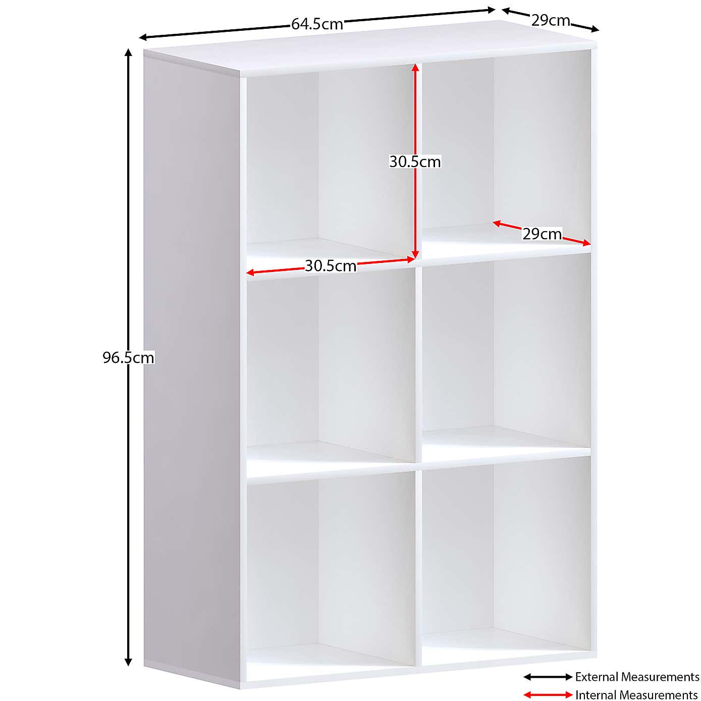 Vida Designs Durham 2x3 Cube Storage Unit