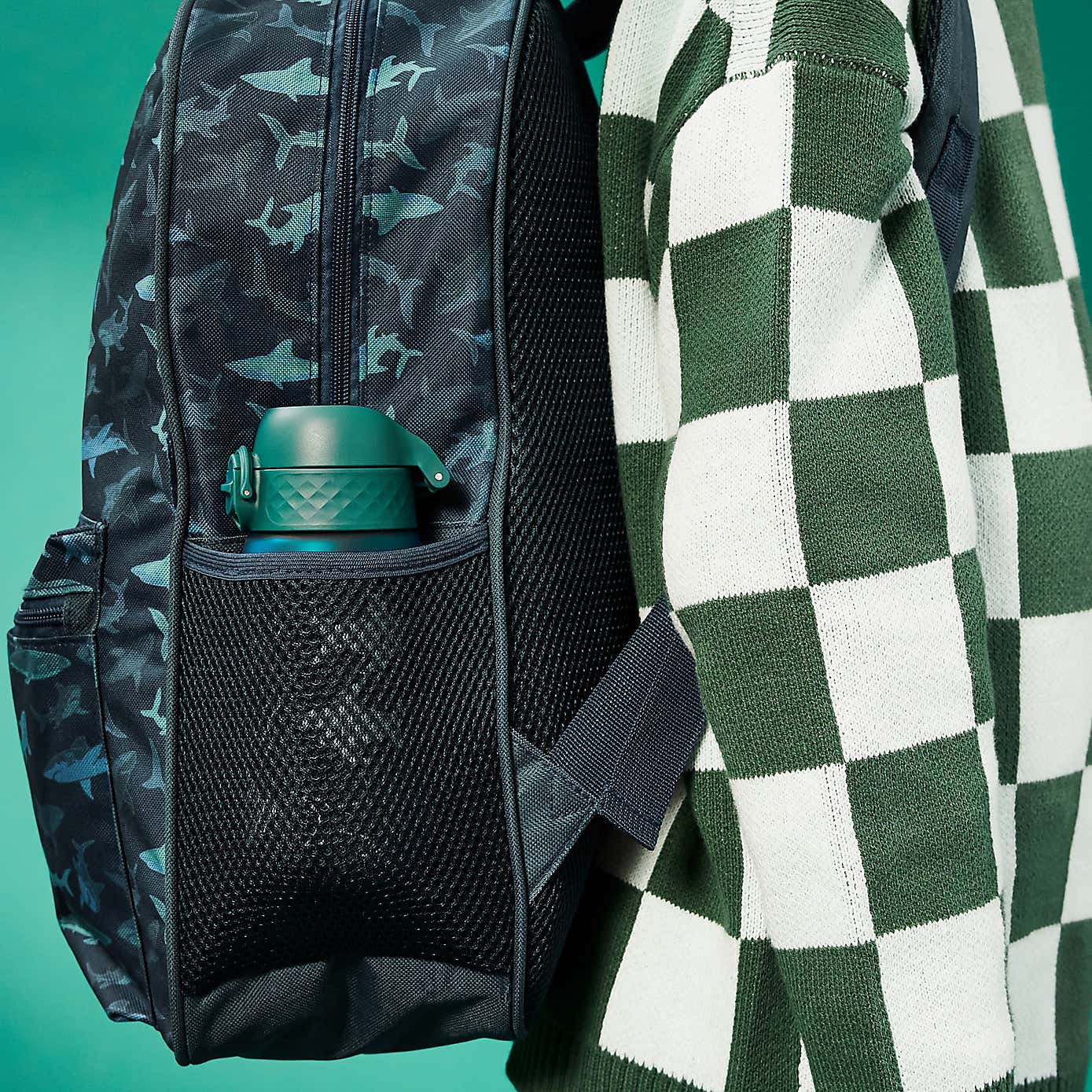 Ion8 Leak Proof Kids Shark Water Bottle, 350ml