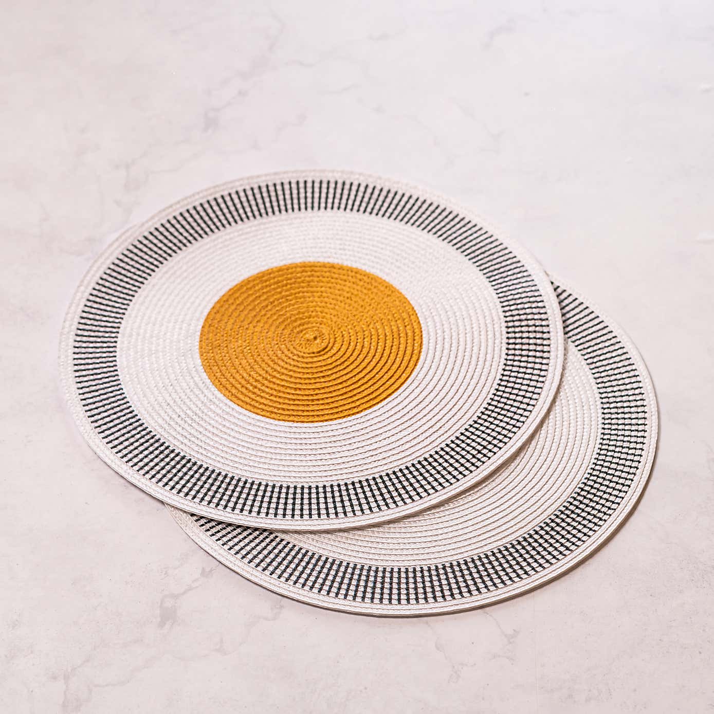 Set of 2 Modern Woven Placemats